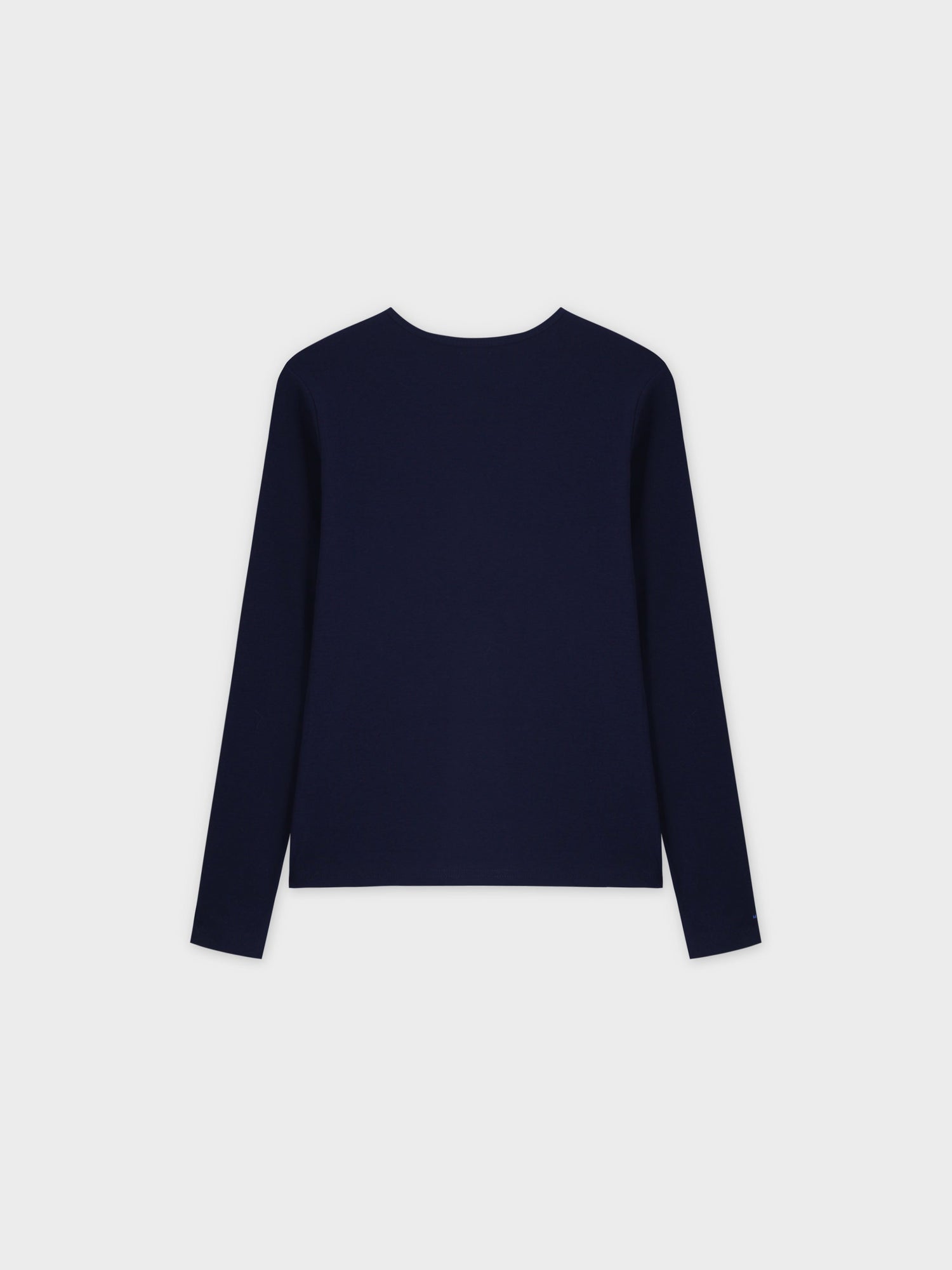 BASIC HIGH V TEE LS-NAVY