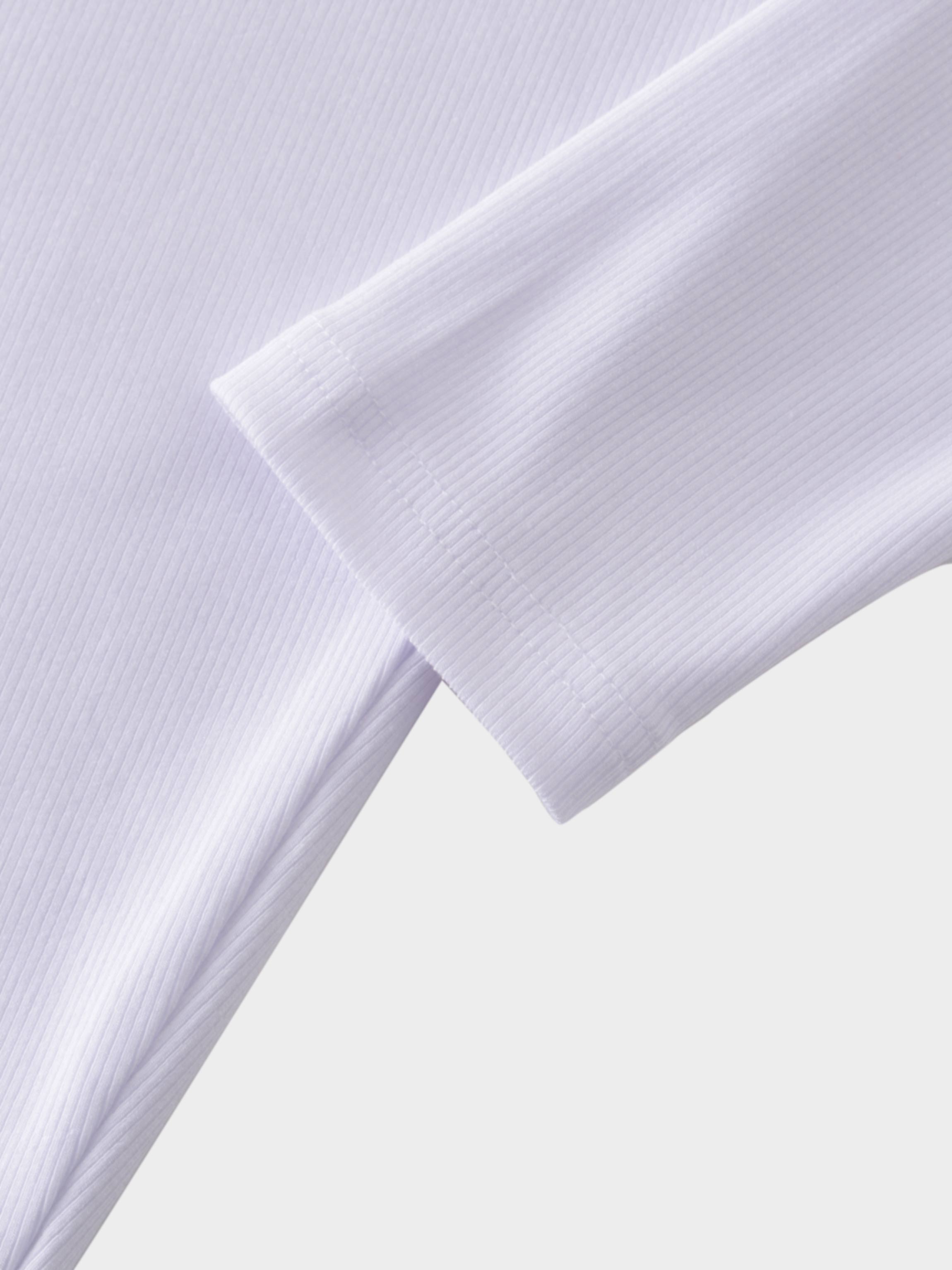 CREW RIBBED DOLMAN-WHITE