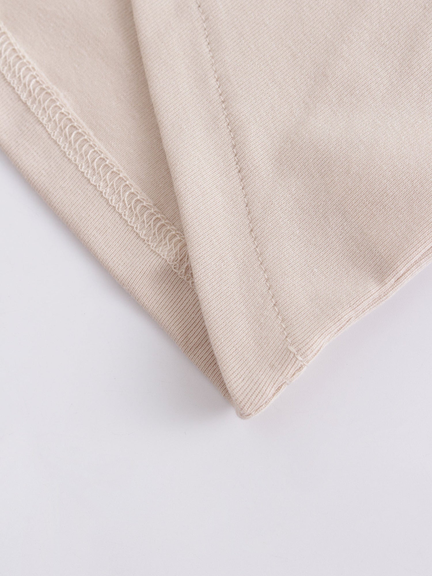 V Bottom T-Shirt-Tan