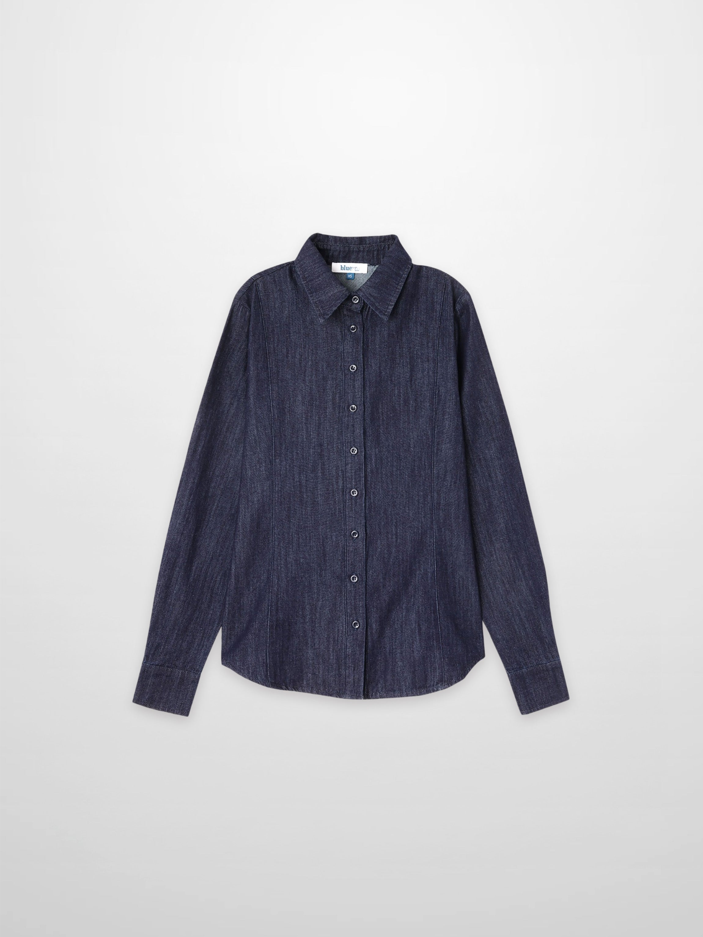 Classic Denim Shirt-Dark Blue