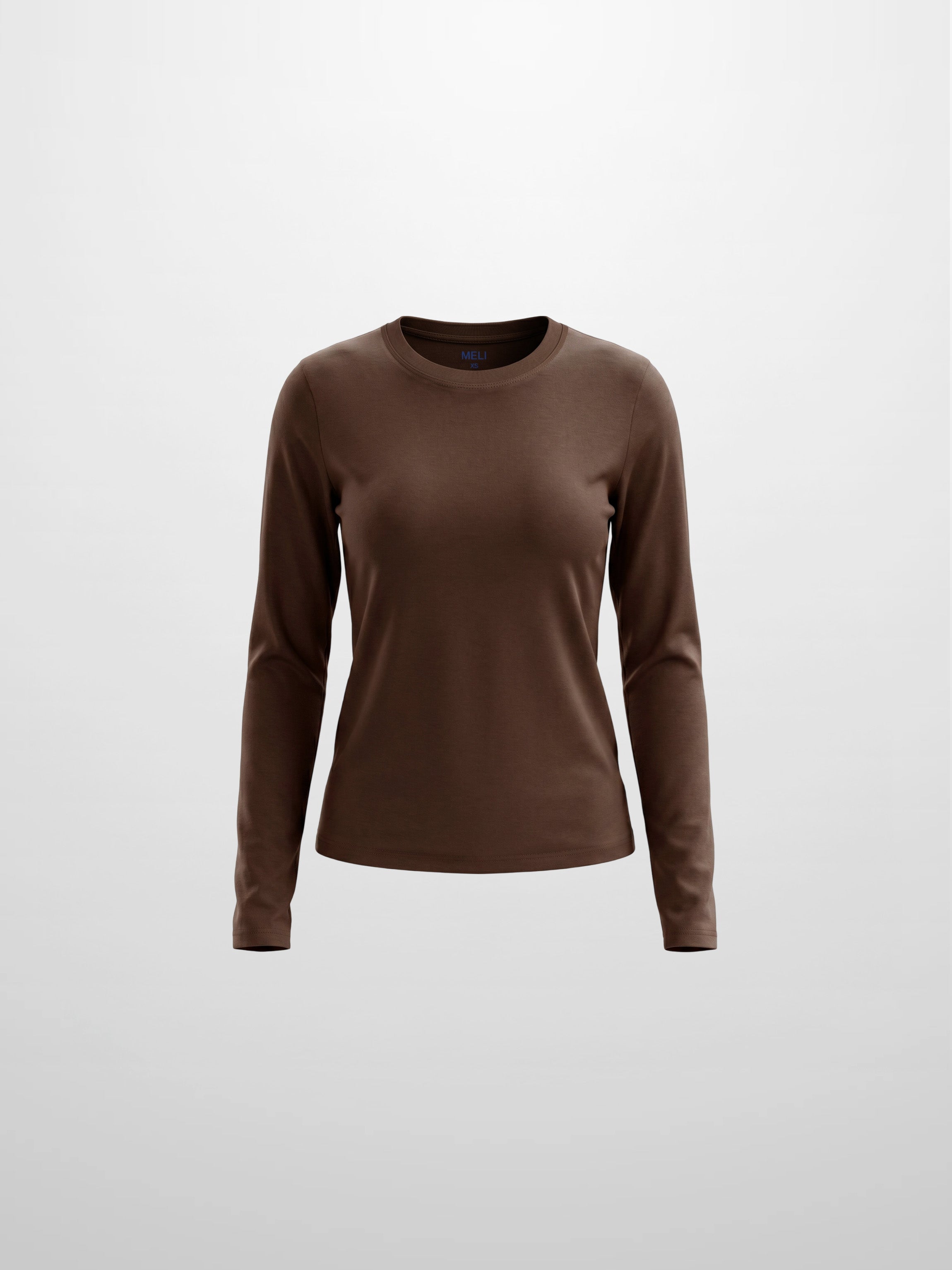 CLASSIC TEE LONG SLEEVE-DARK BROWN