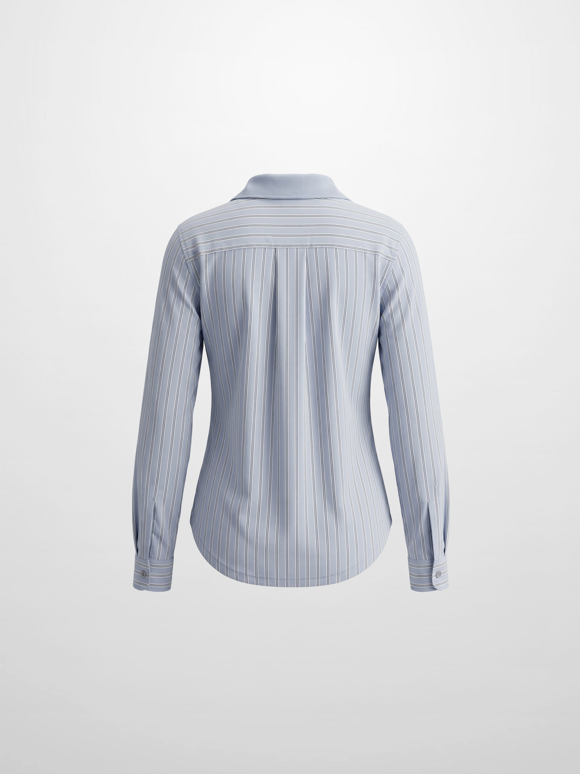 Shirt Back Polo T-Shirt-Dusty Blue