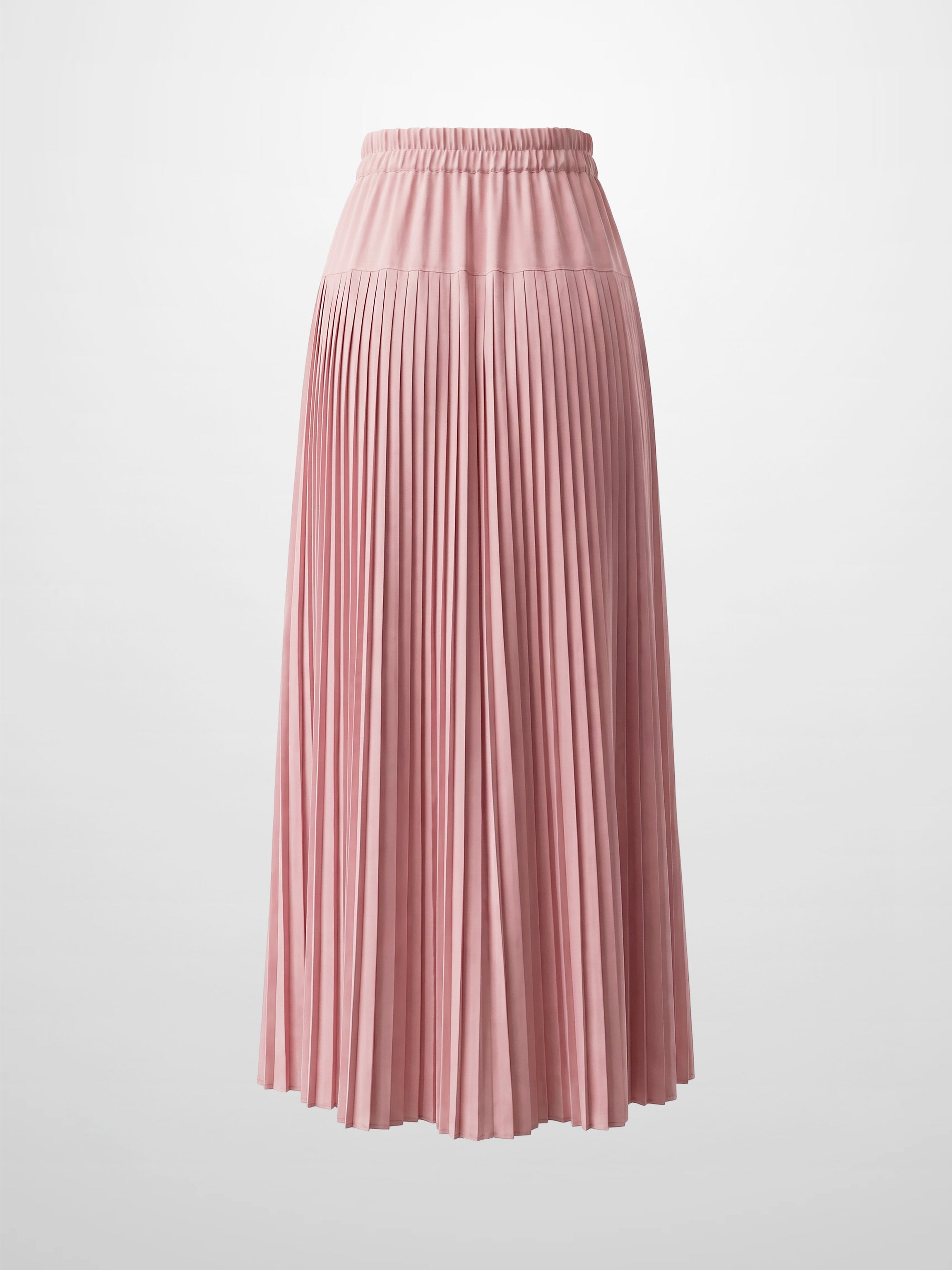 Chiffon Drop Waist Pleat Skirt-Mauve