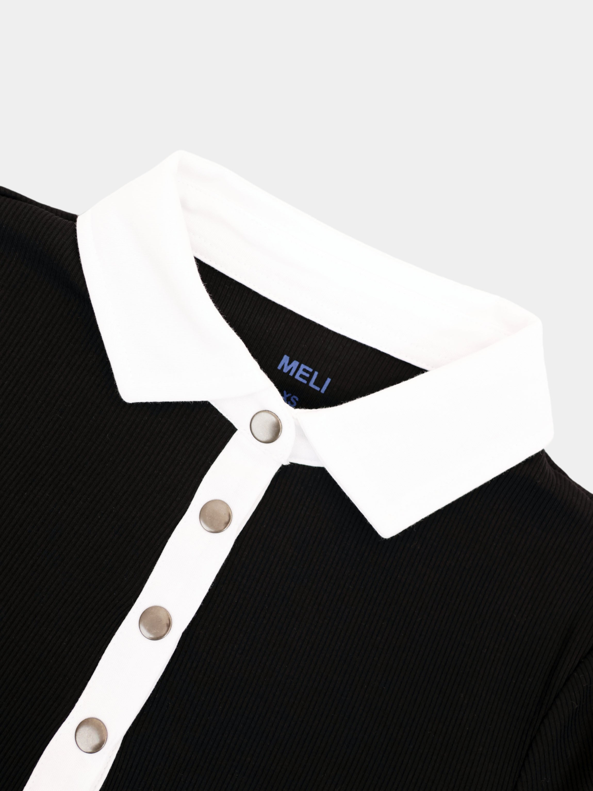 White Collar Polo-Black