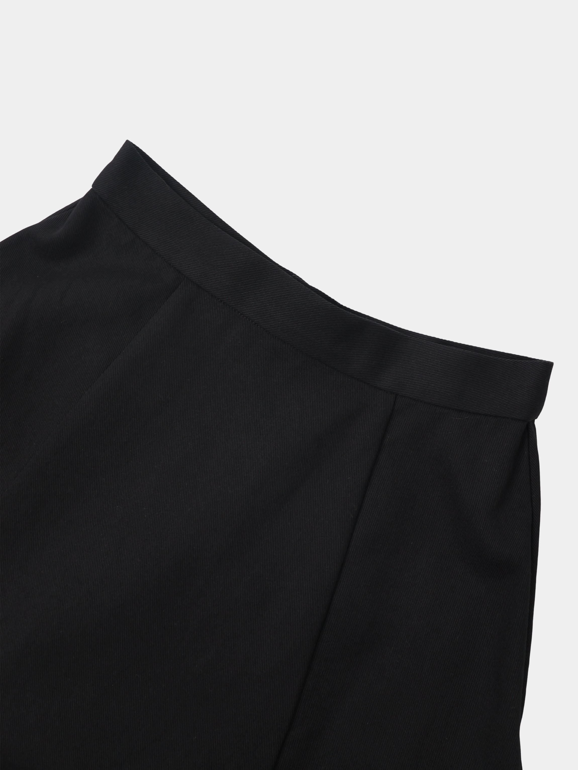 Twill Trumpet Skirt-Black