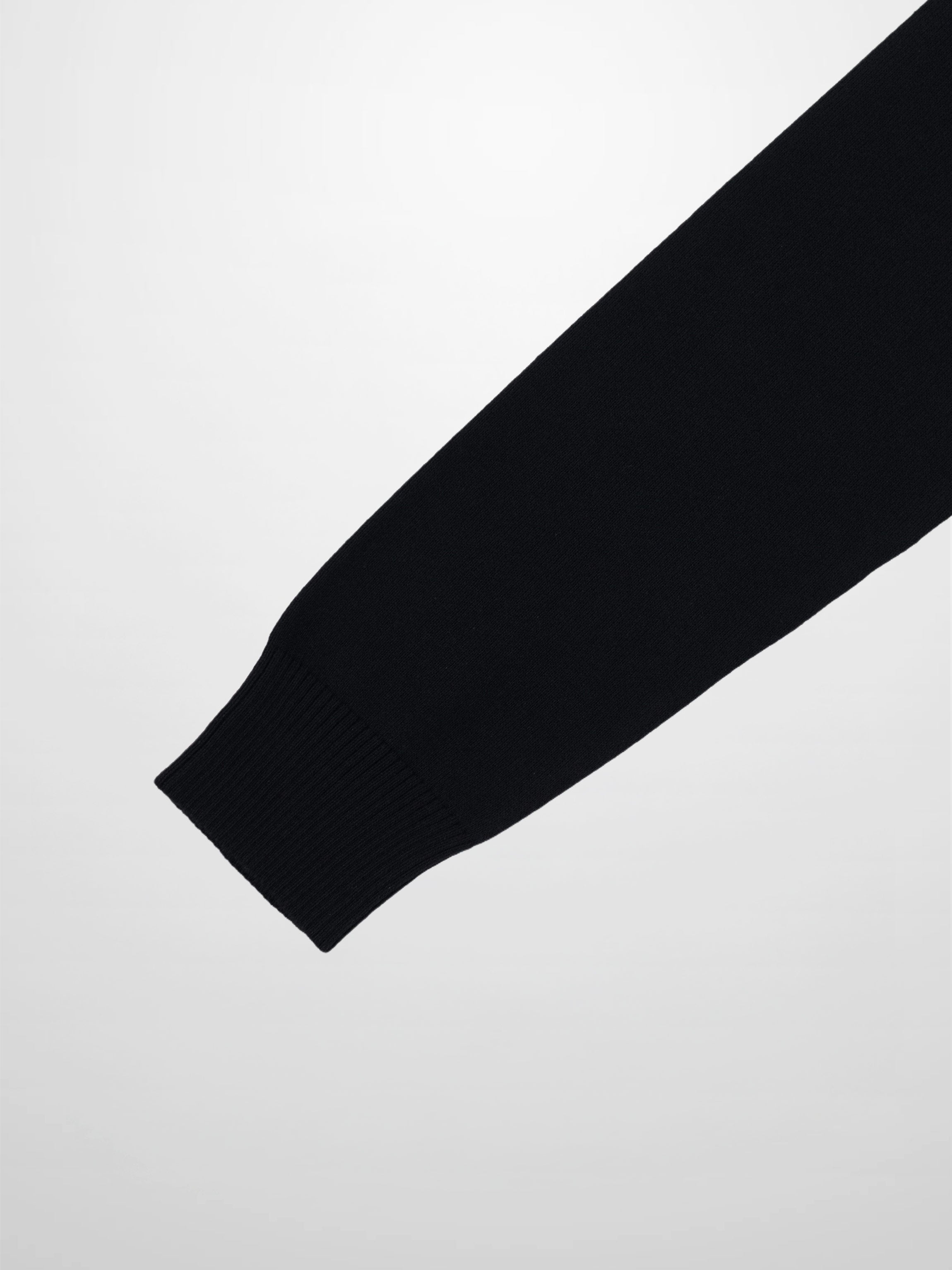 Thin Stripe Turtleneck Sweater-Black/White