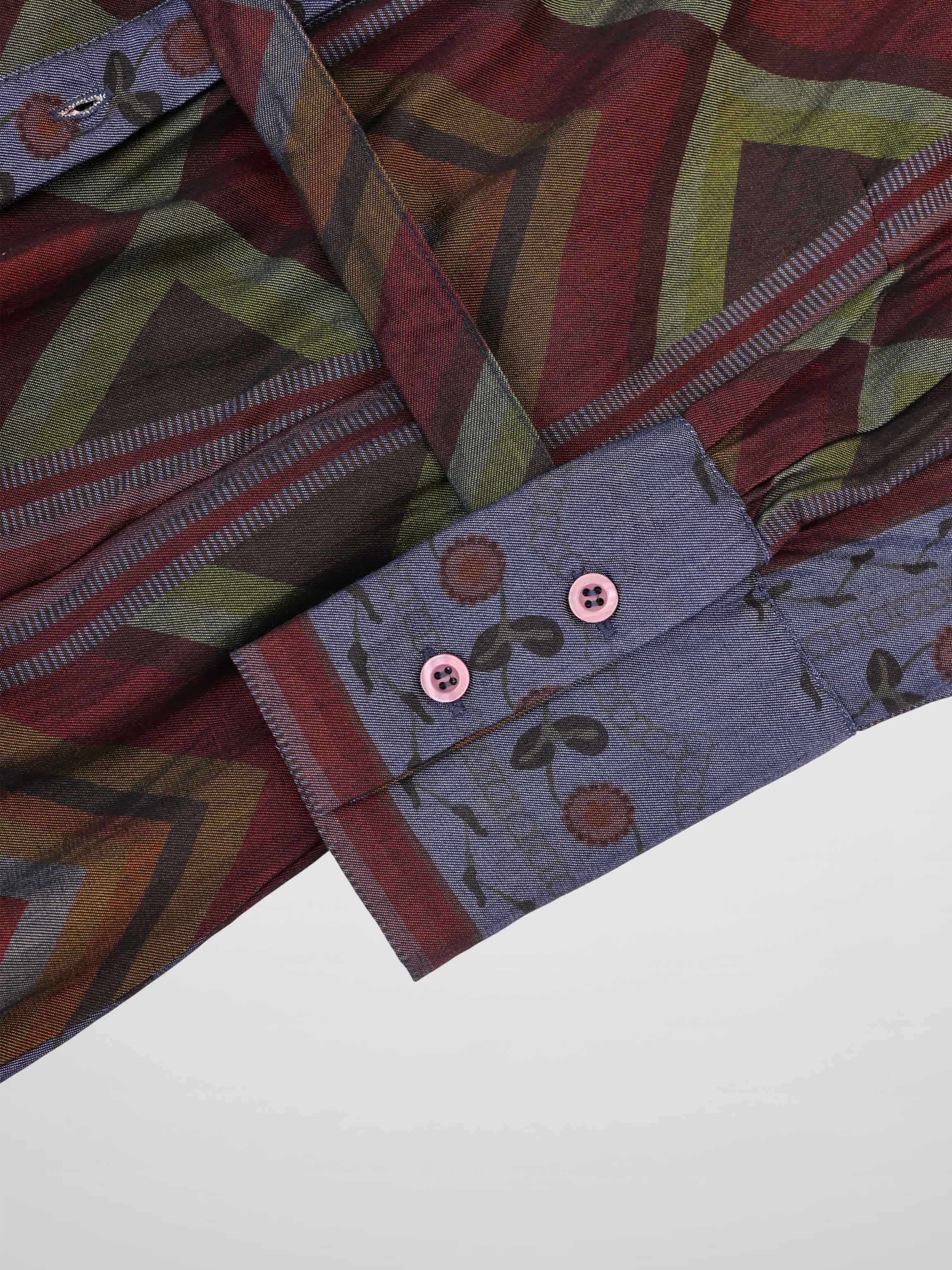 Tencel Printed Shirtdress-Aztec