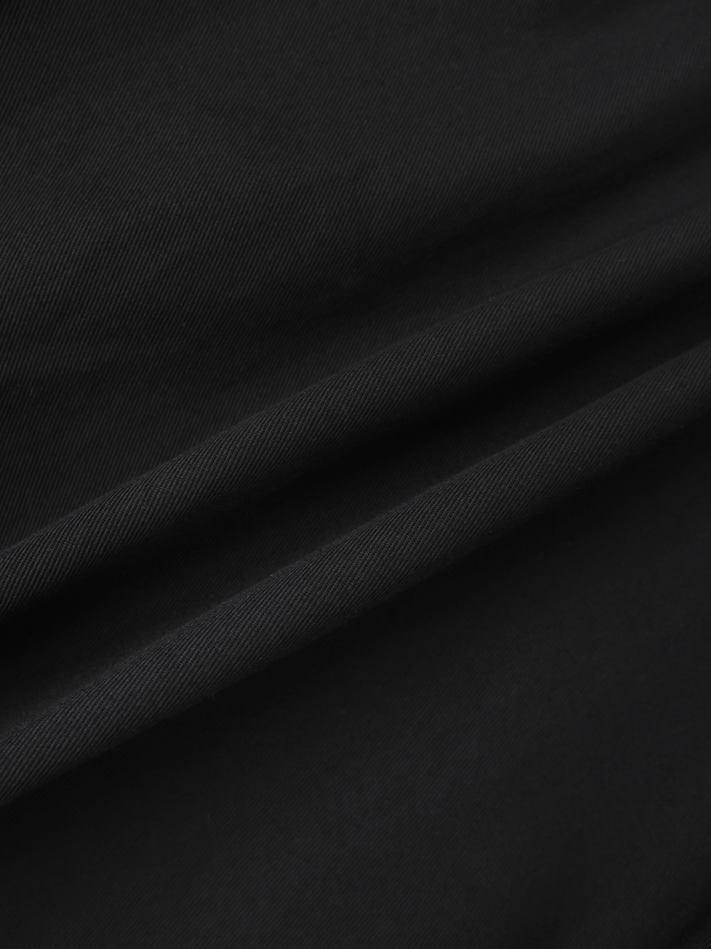 Twill Trumpet Skirt-Black