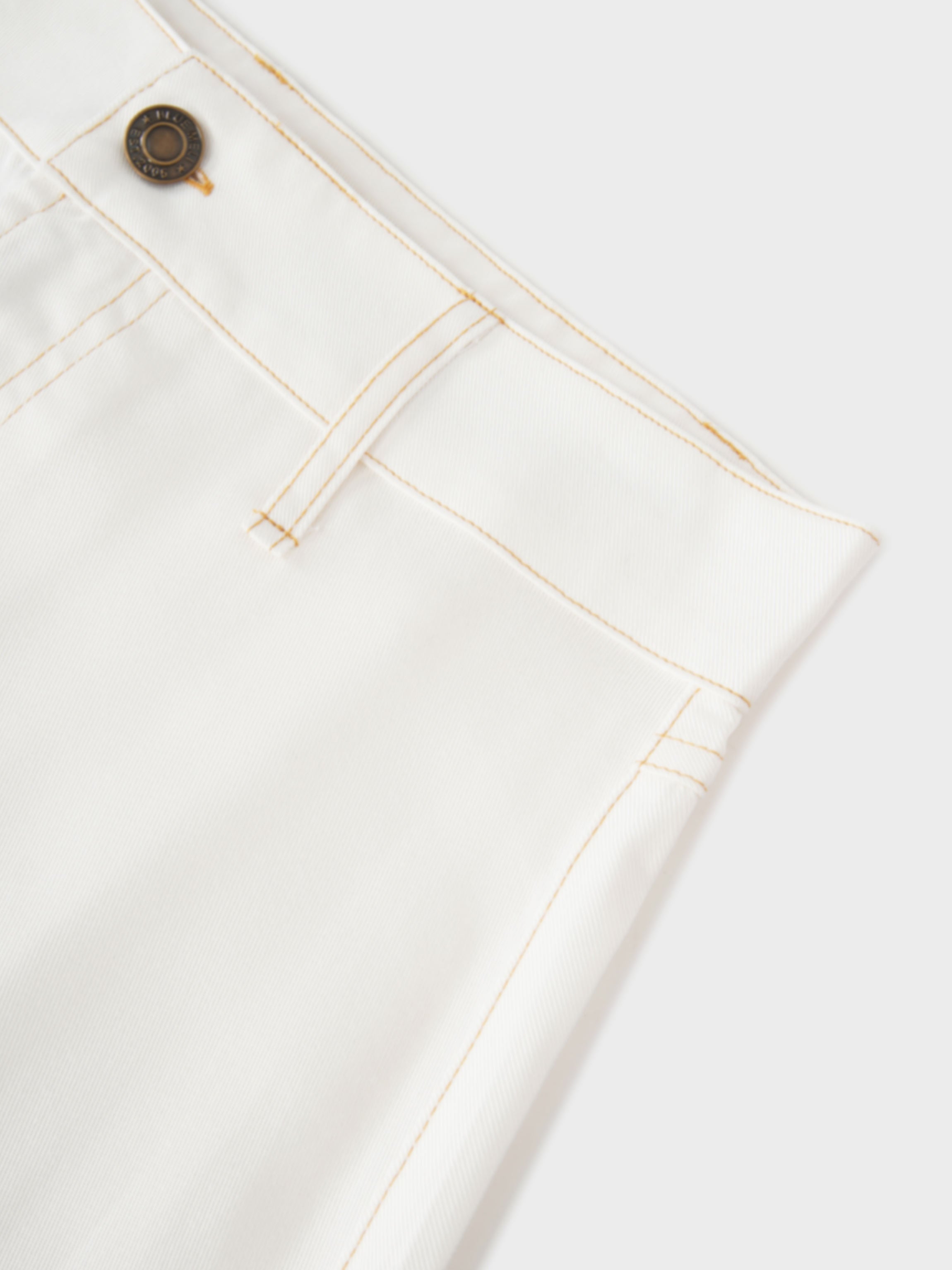 Lightweight A-Line Skirt-Solid White