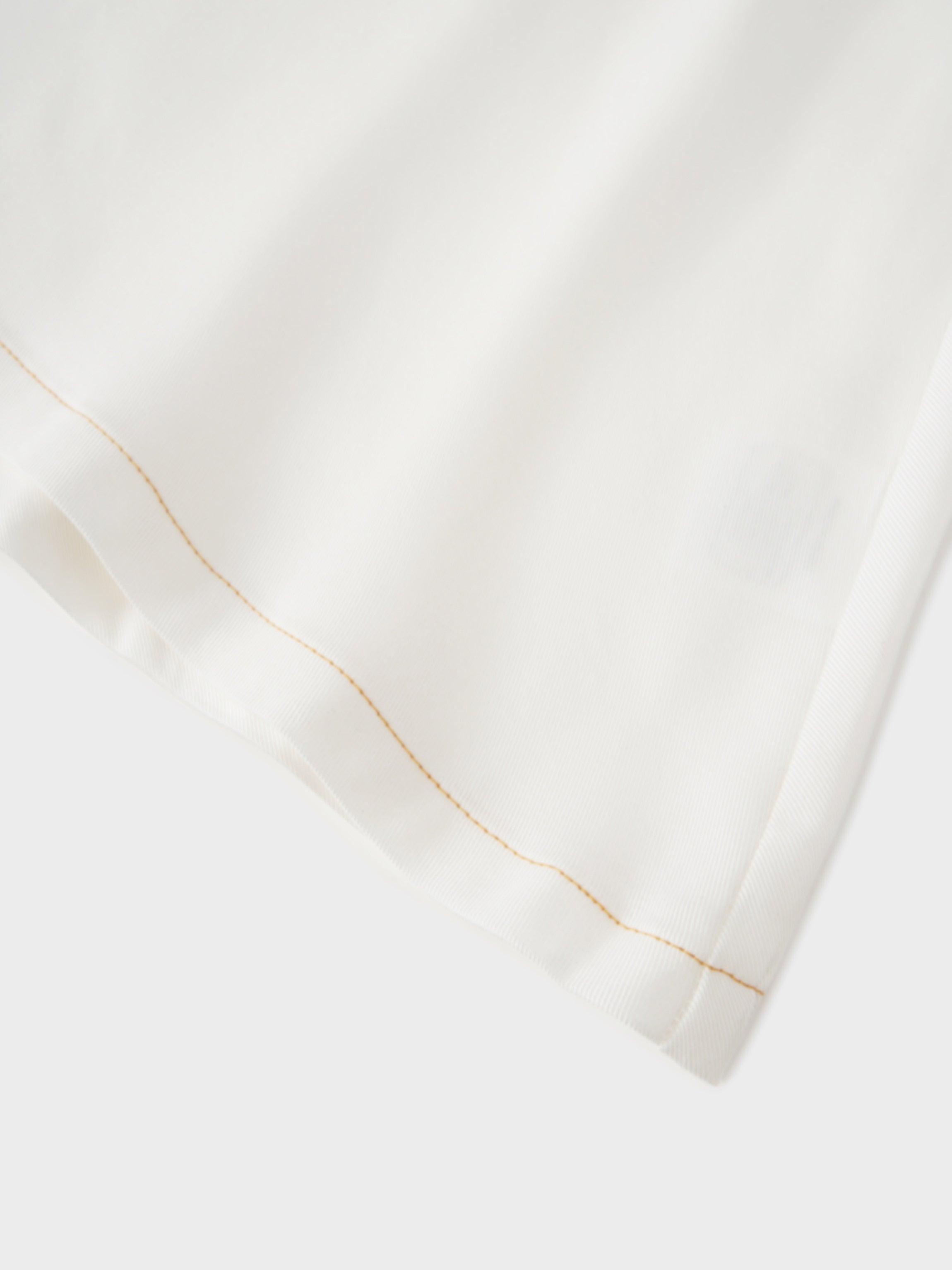 Lightweight A-Line Skirt-Solid White