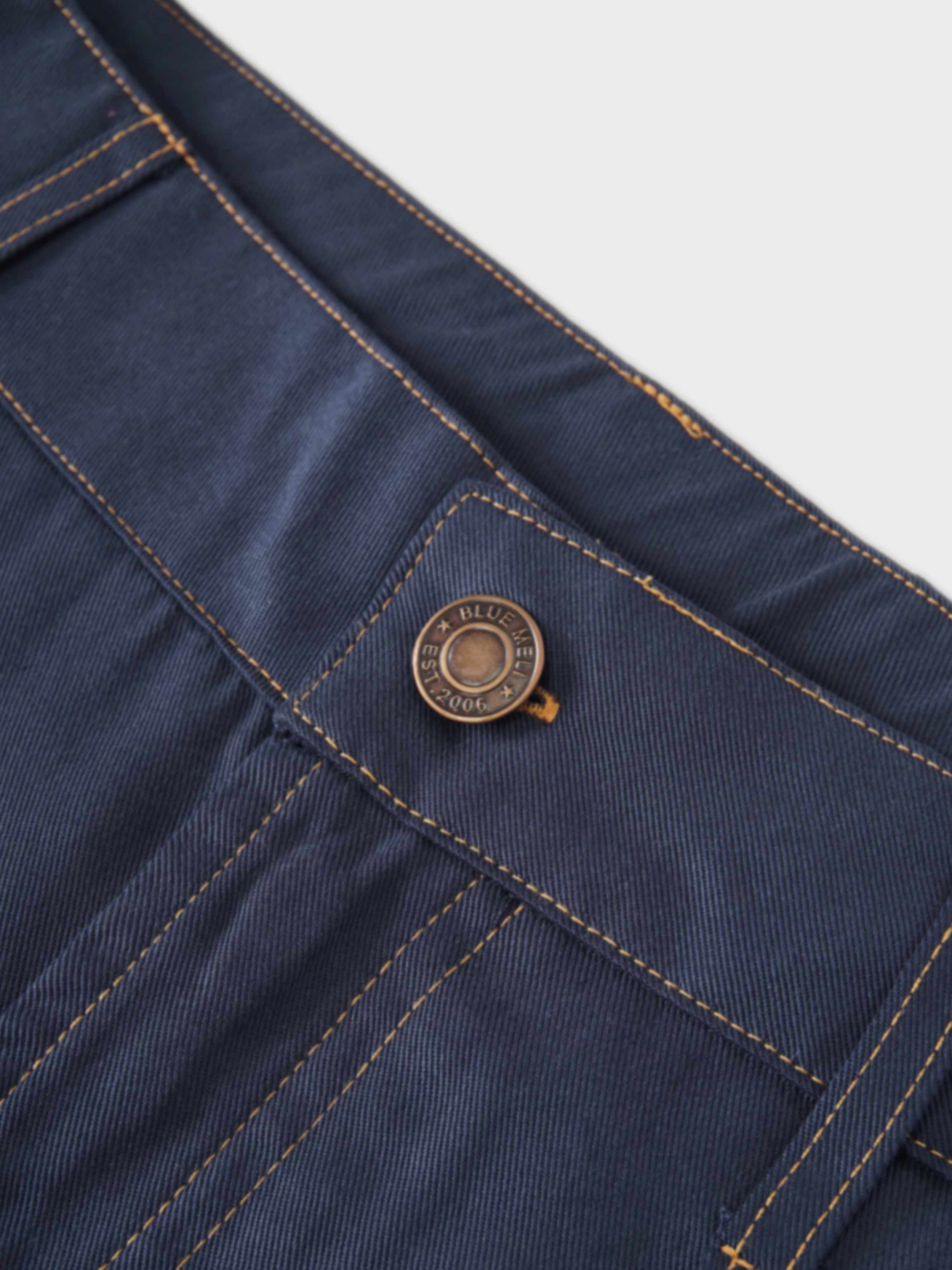 Lightweight A-Line Skirt-Navy