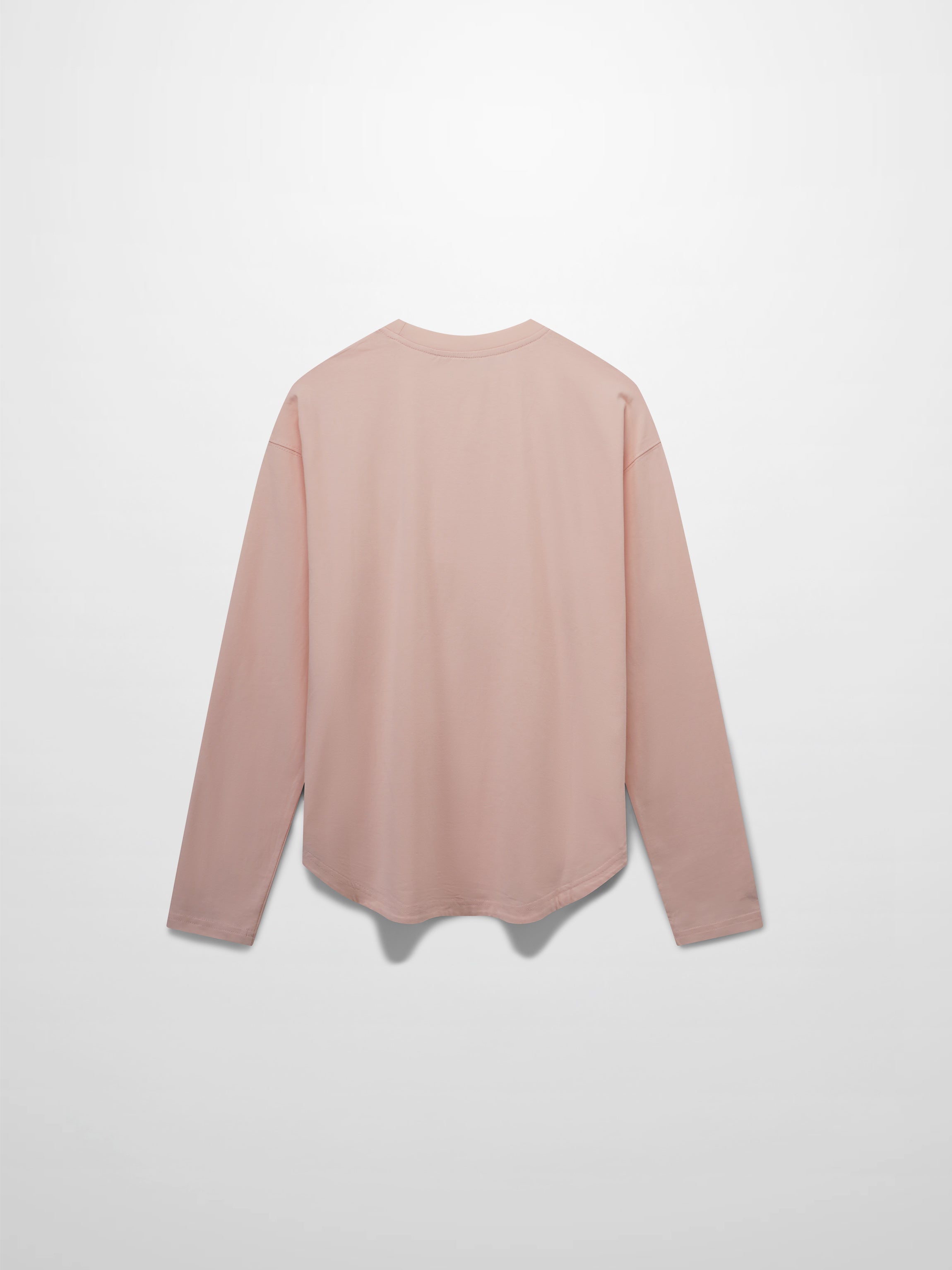 Oversized Rounded Hem T-Shirt-Perfect Pink