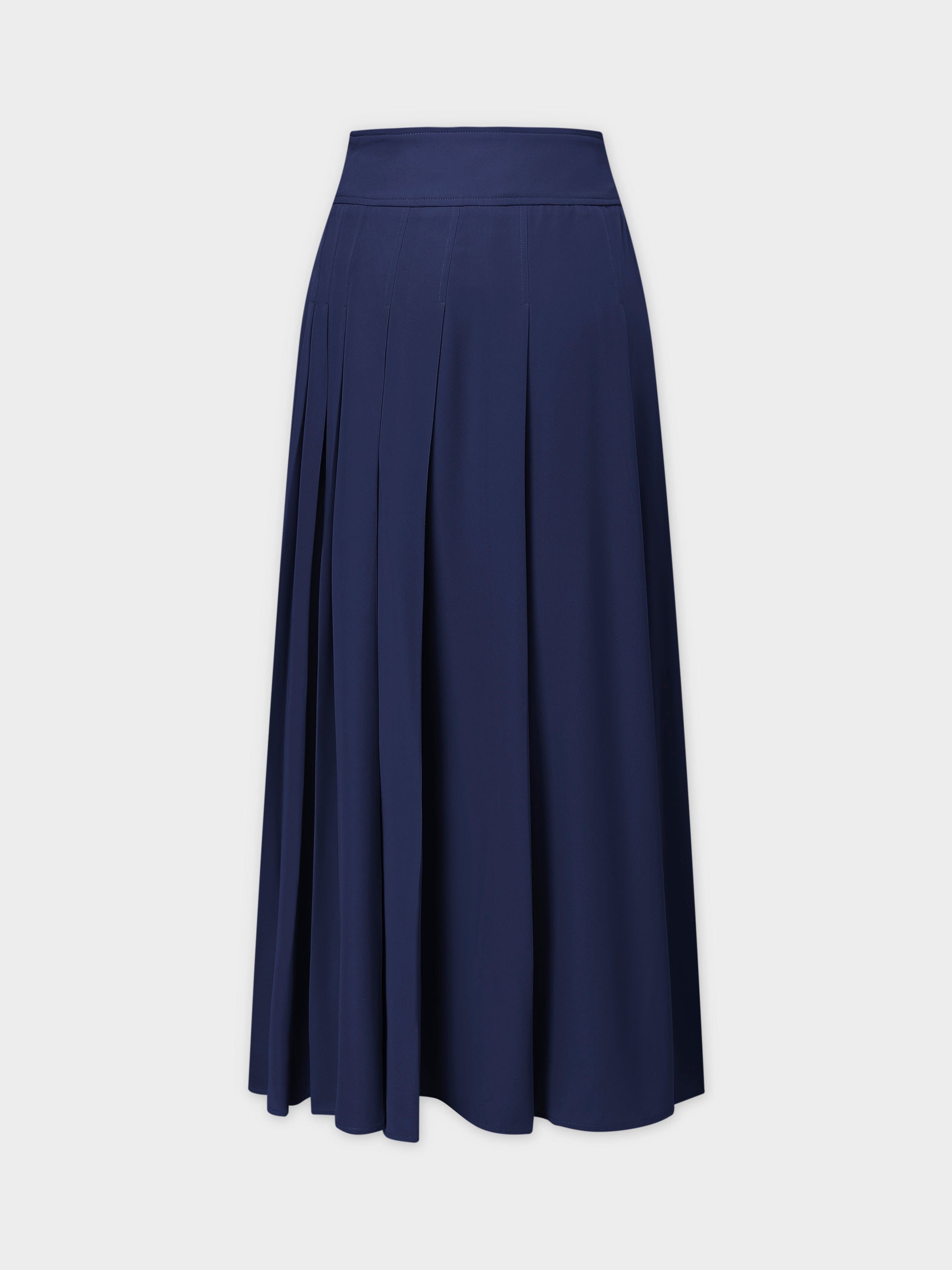 Falda Plisada Yema 37"-Azul Marino