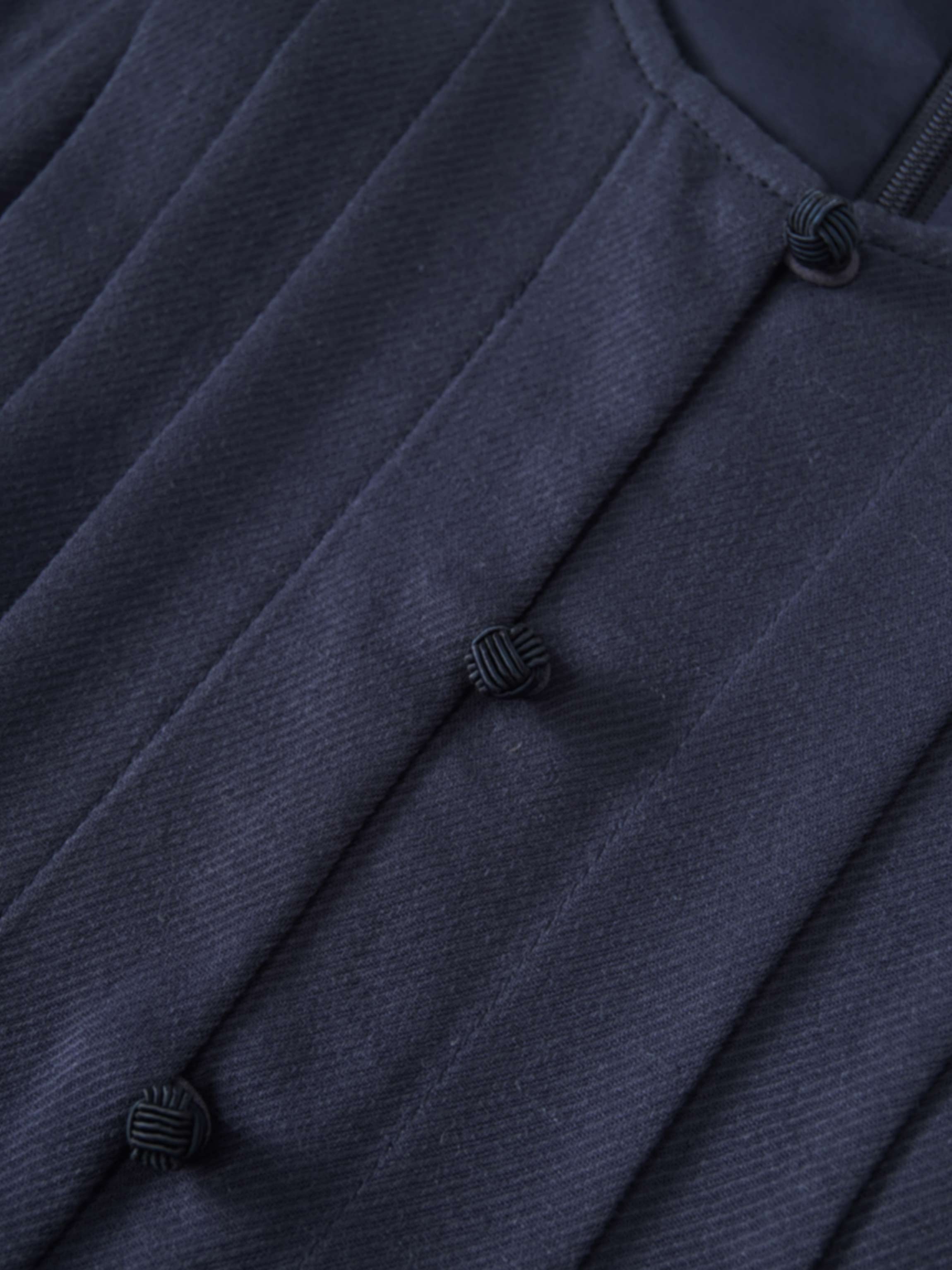 Pleat Top Silk/Linen Blend Dress-Navy