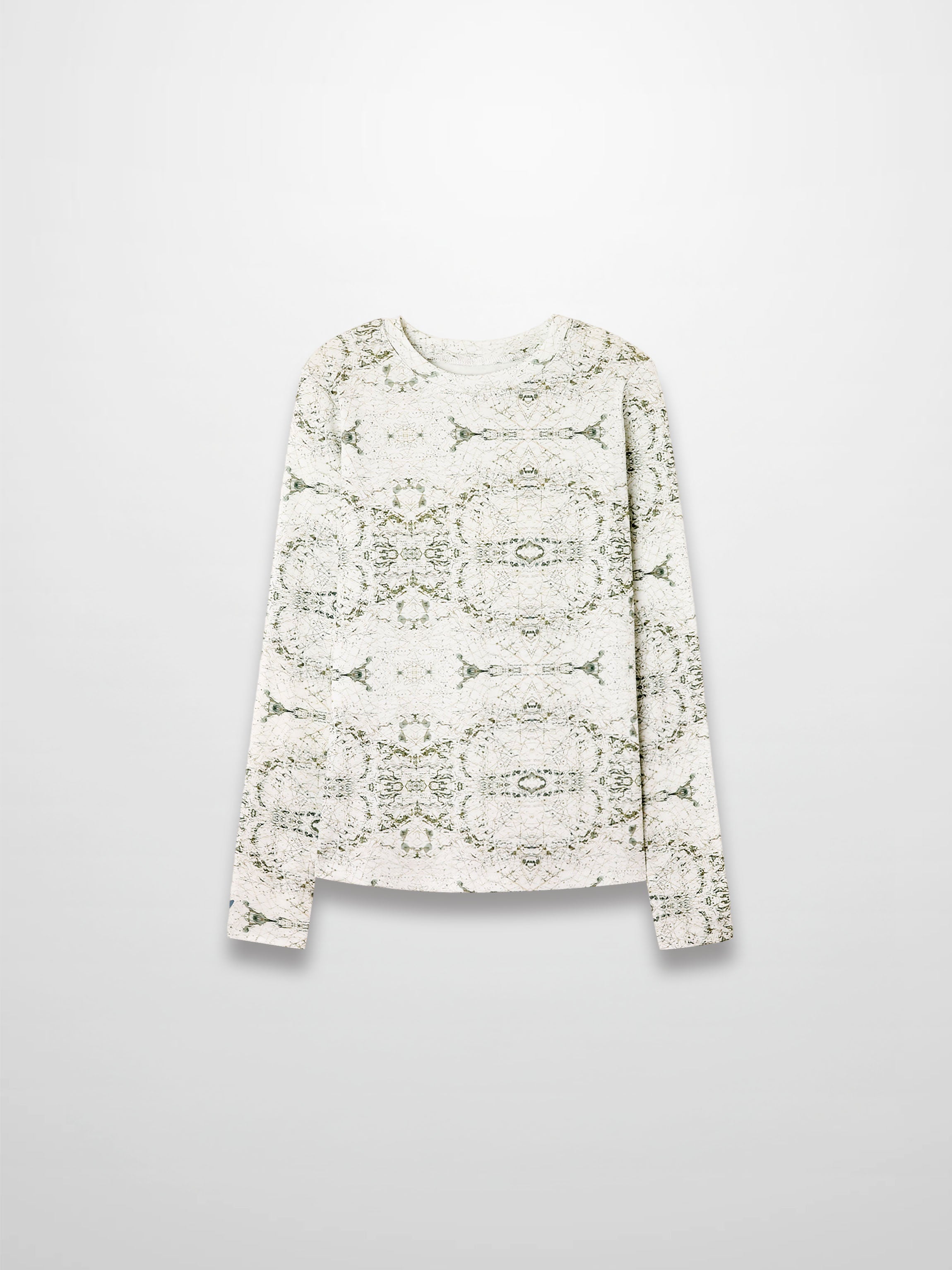 Basic Printed T-shirt-Mint World Map