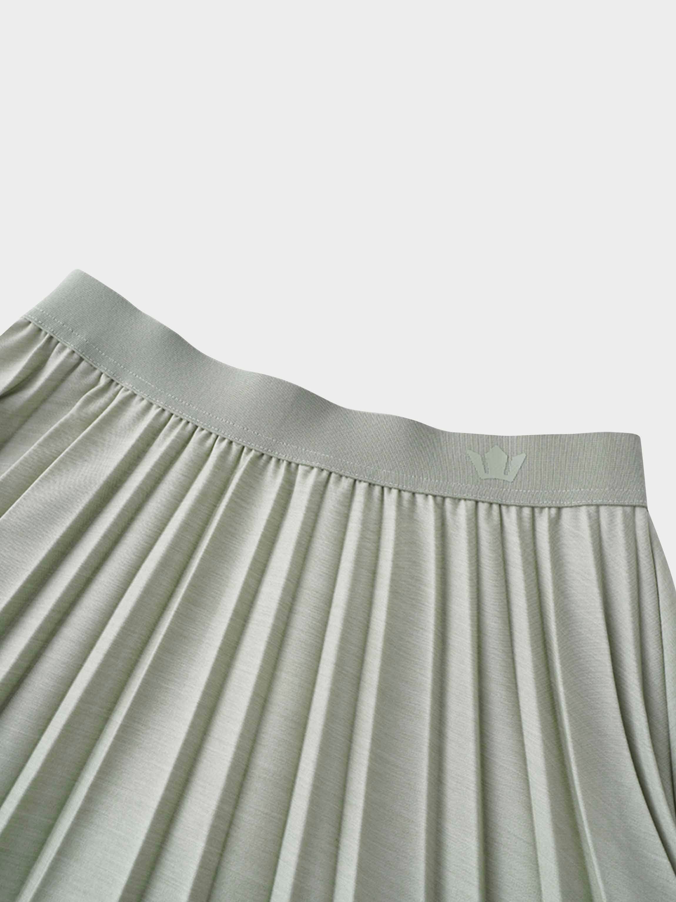 PLEATED SKIRT 35"-SAGE GREEN