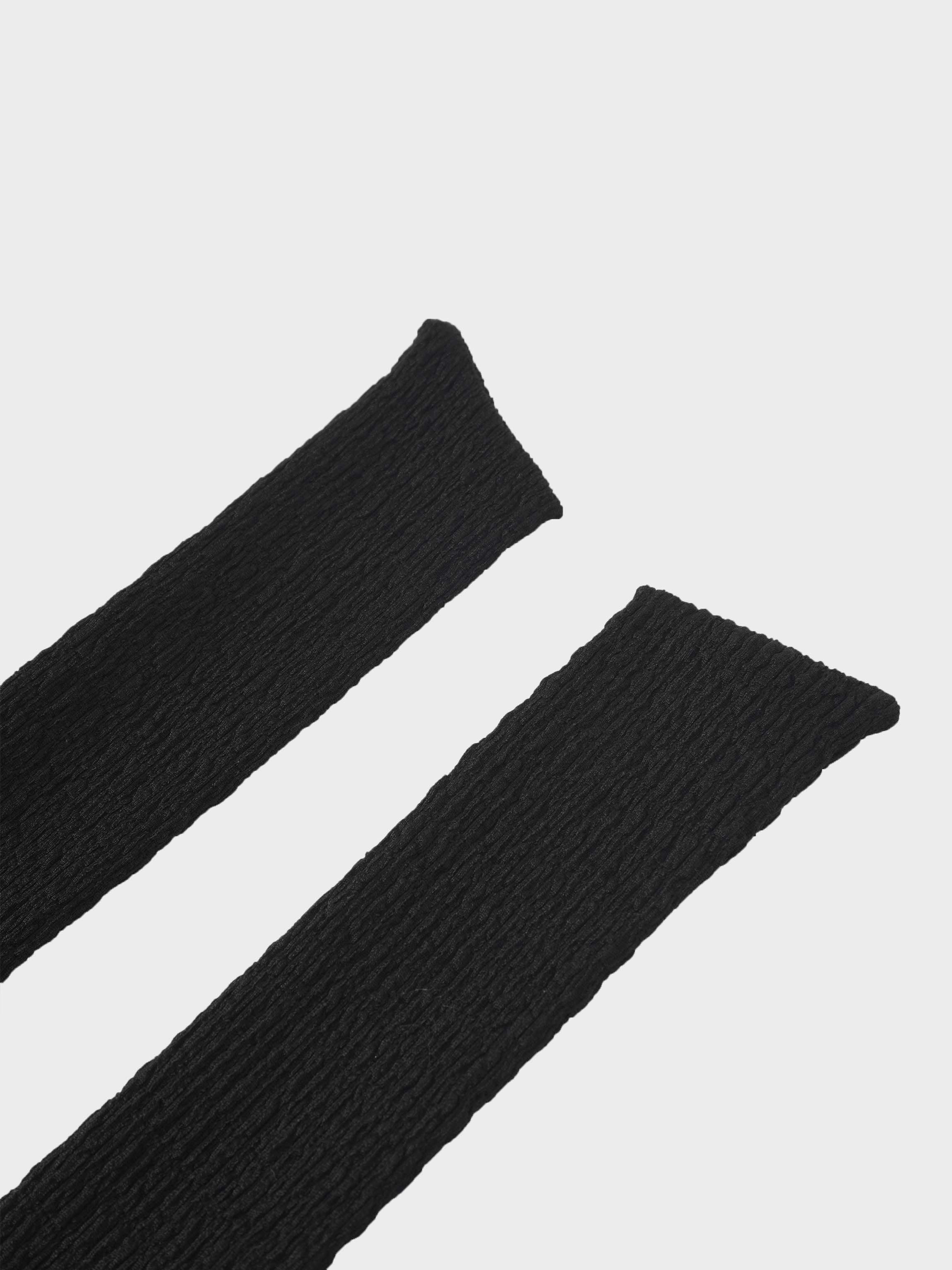 Textured Wrap Maxi Dress-Black