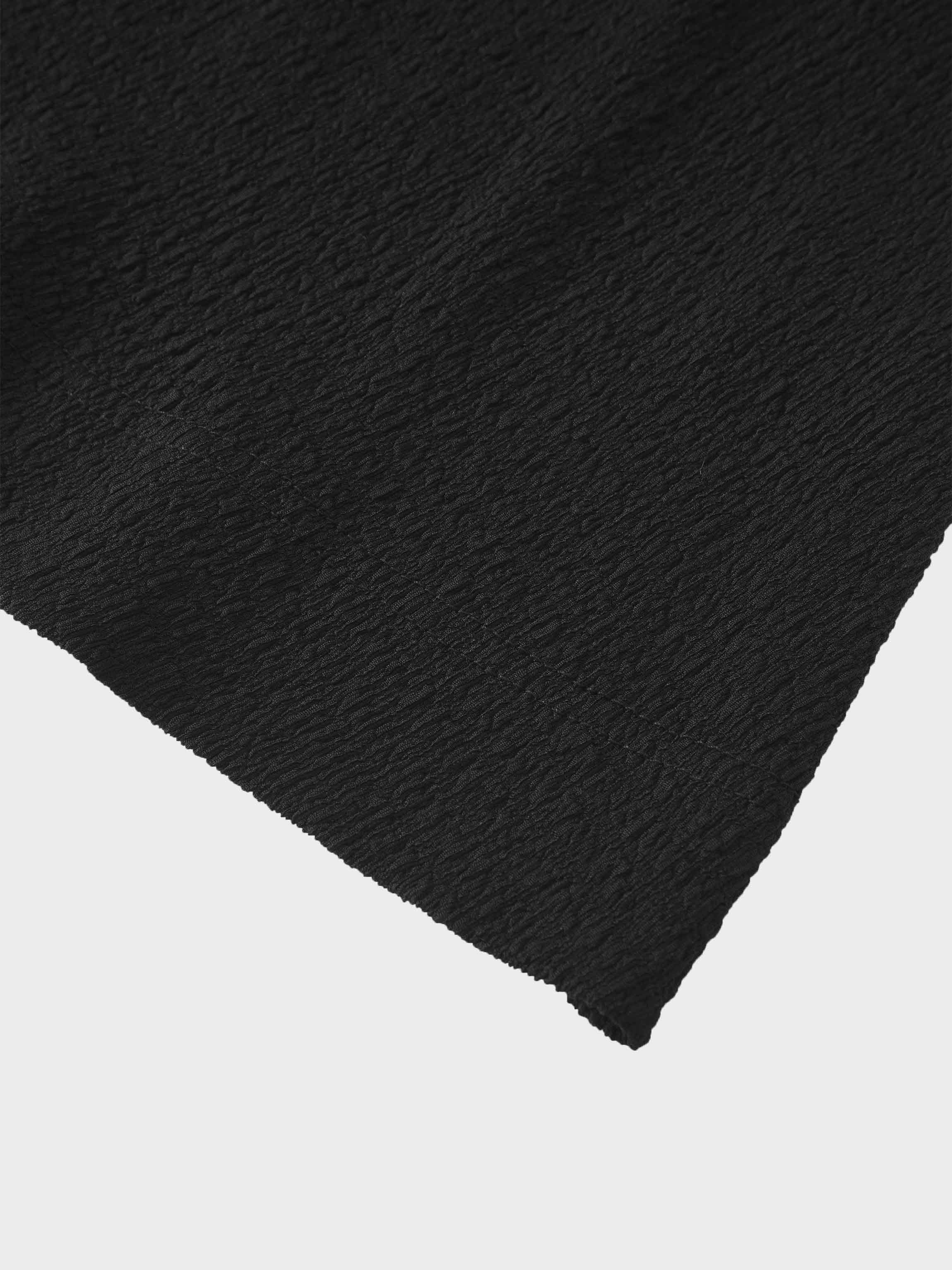 Textured Wrap Maxi Dress-Black