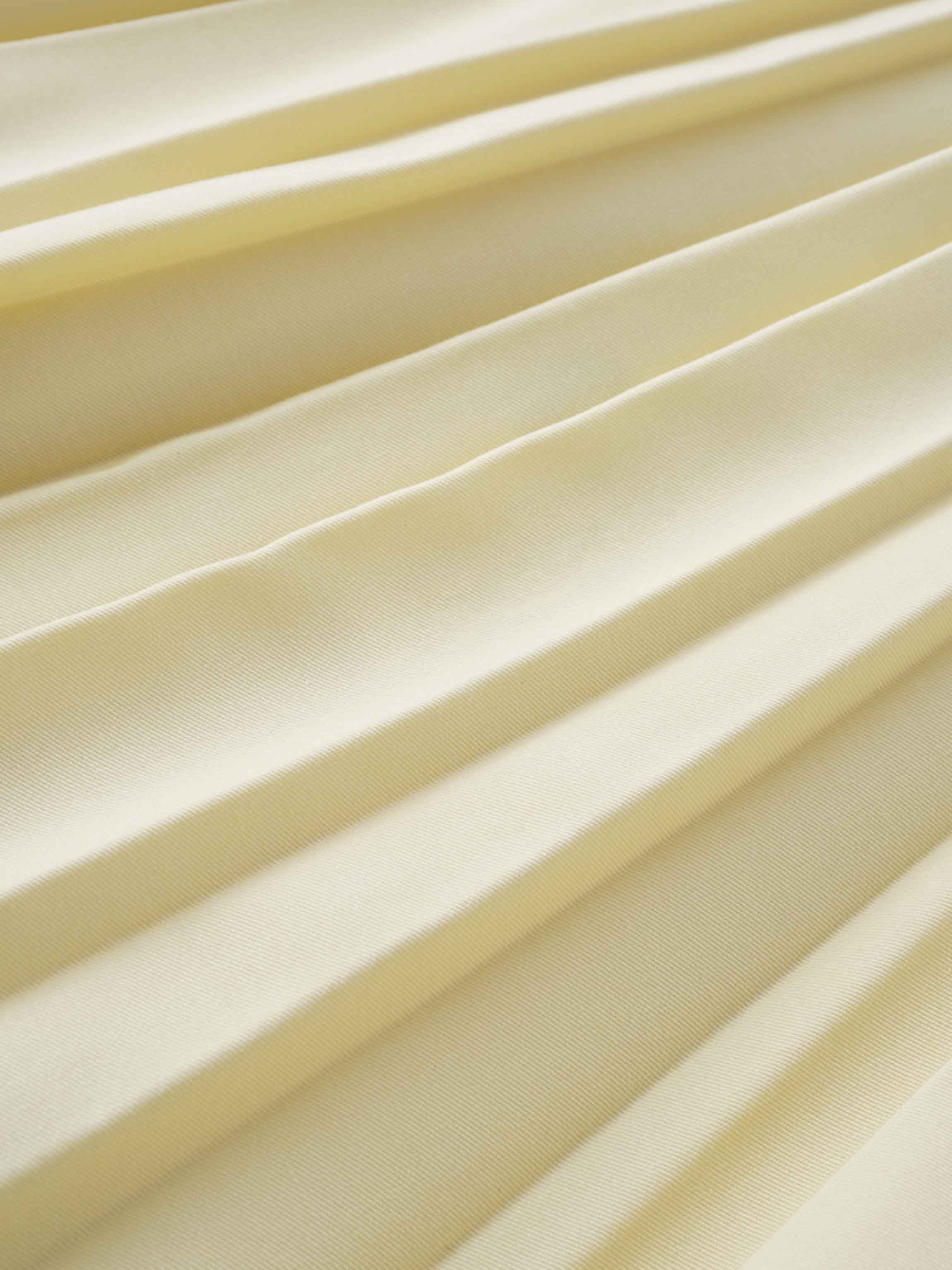 PLEATED SKIRT 37"-PALE YELLOW