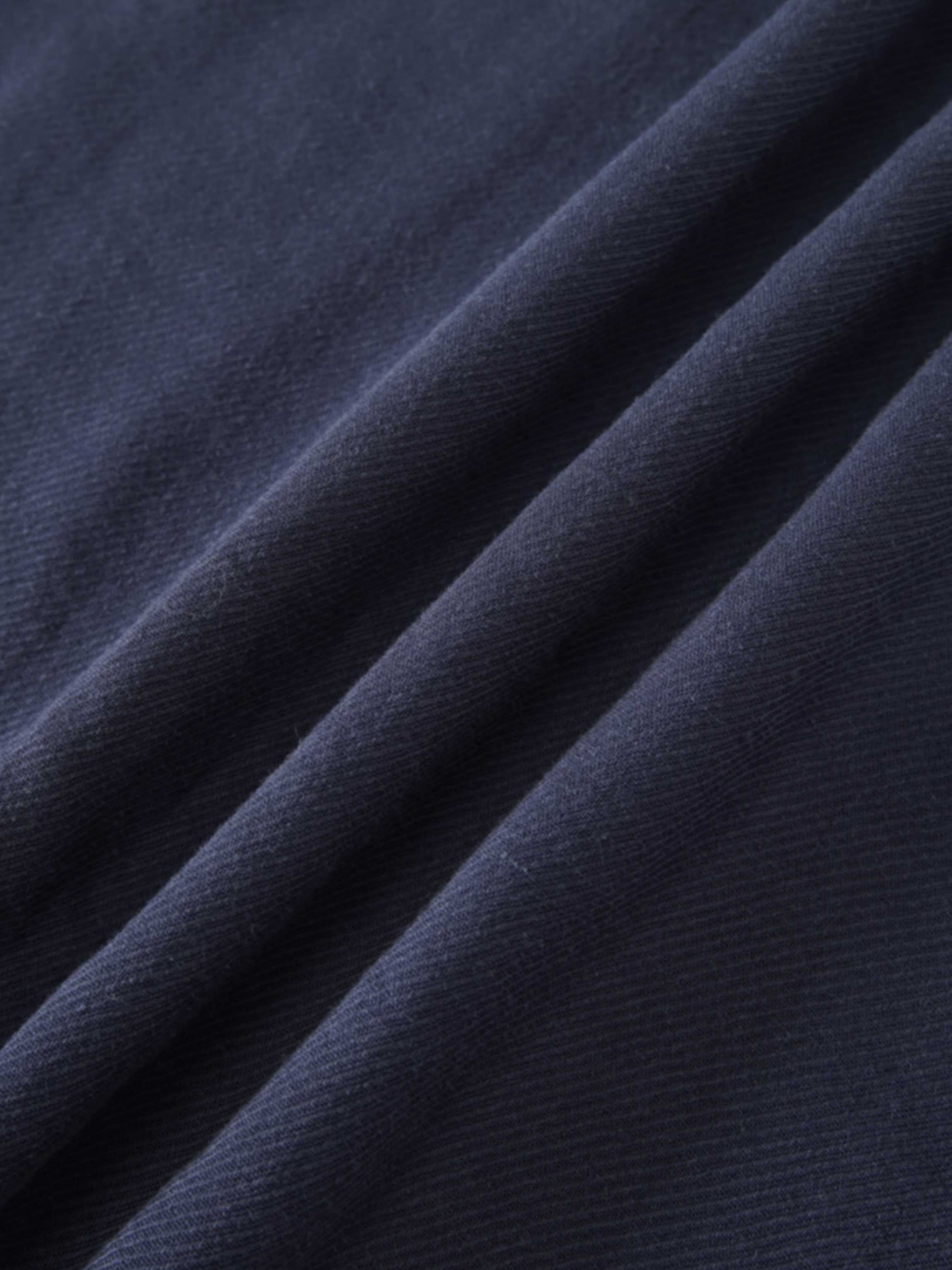 Pleat Top Silk/Linen Blend Dress-Navy