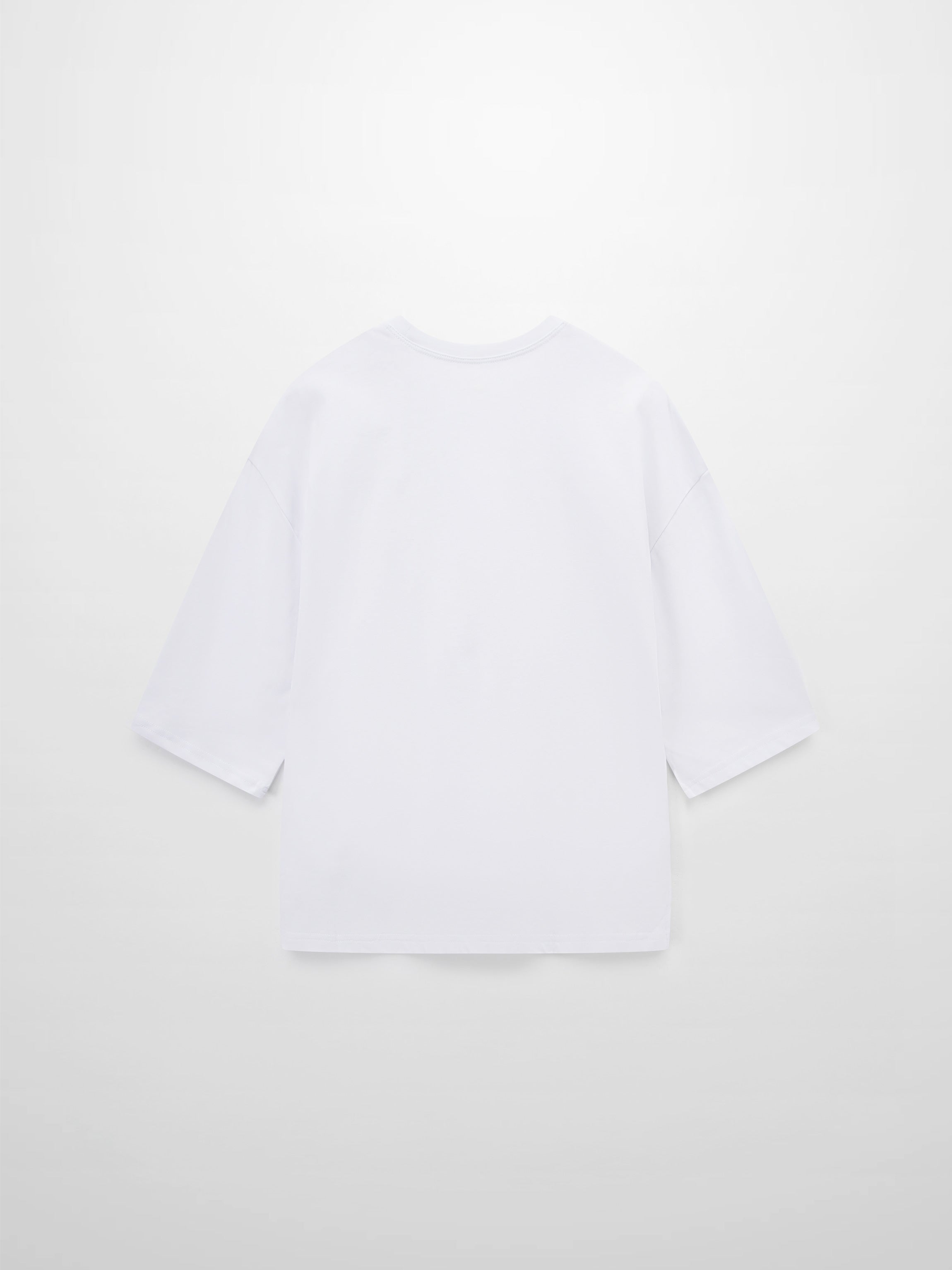 Oversized Printed Tee-Scattered Flowers