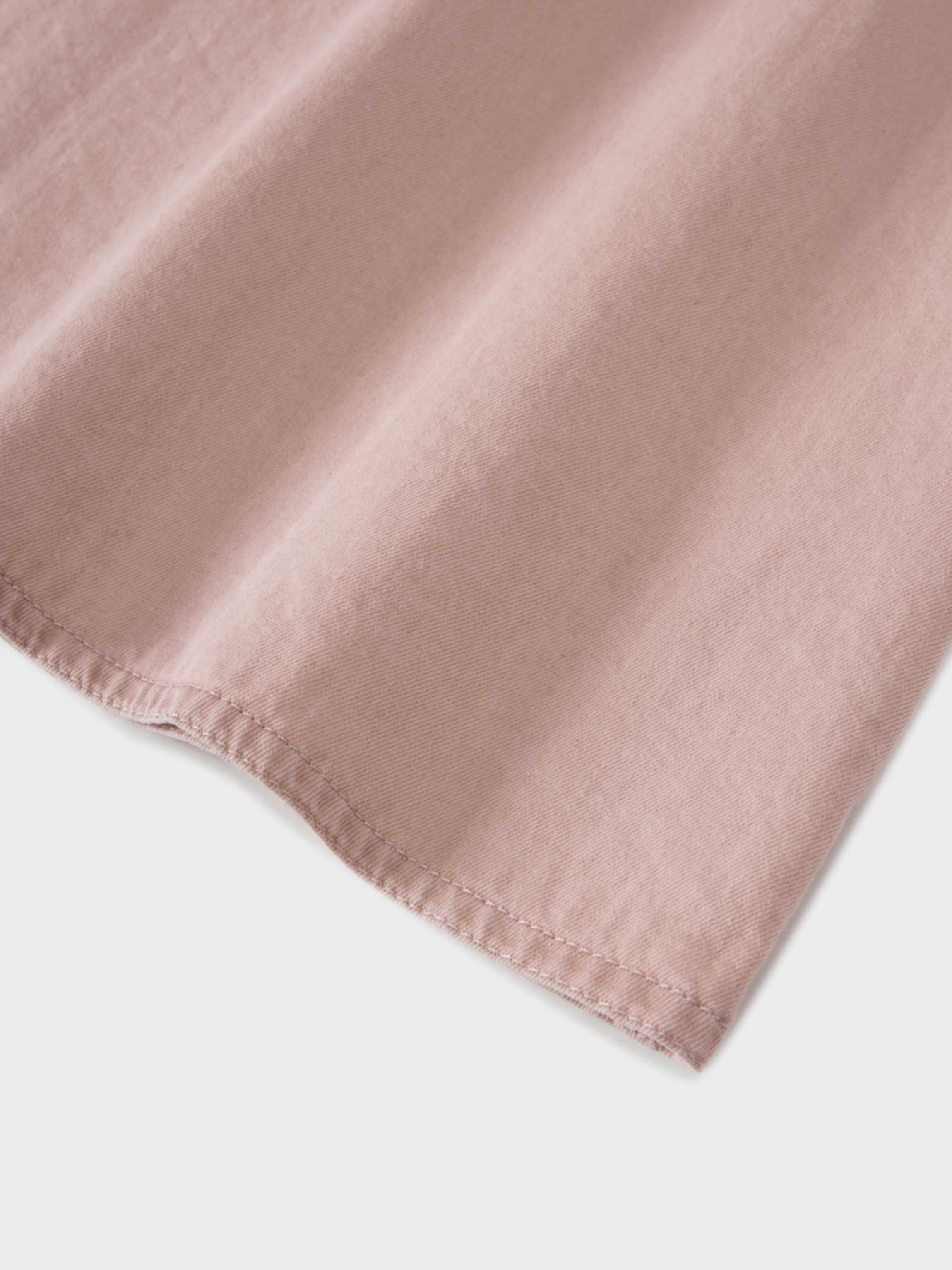 Denim Yoke Circle Skirt-Washed Pink