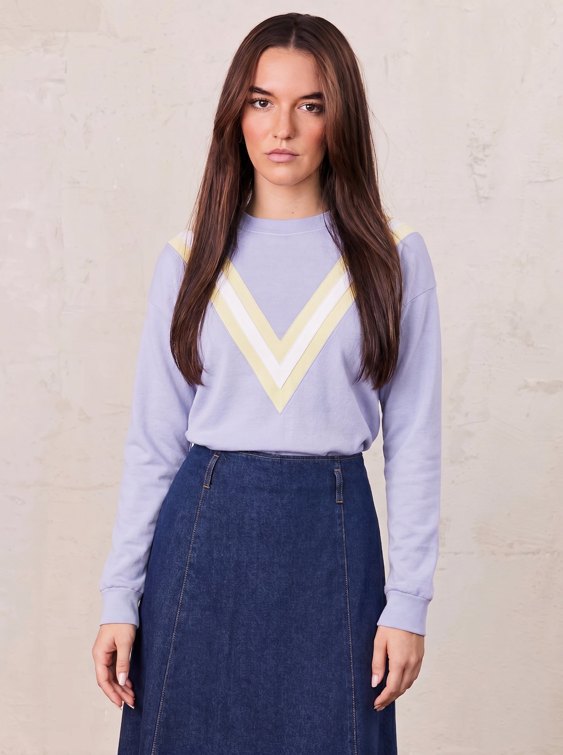 Varsity Bomber-Light Blue/Yellow