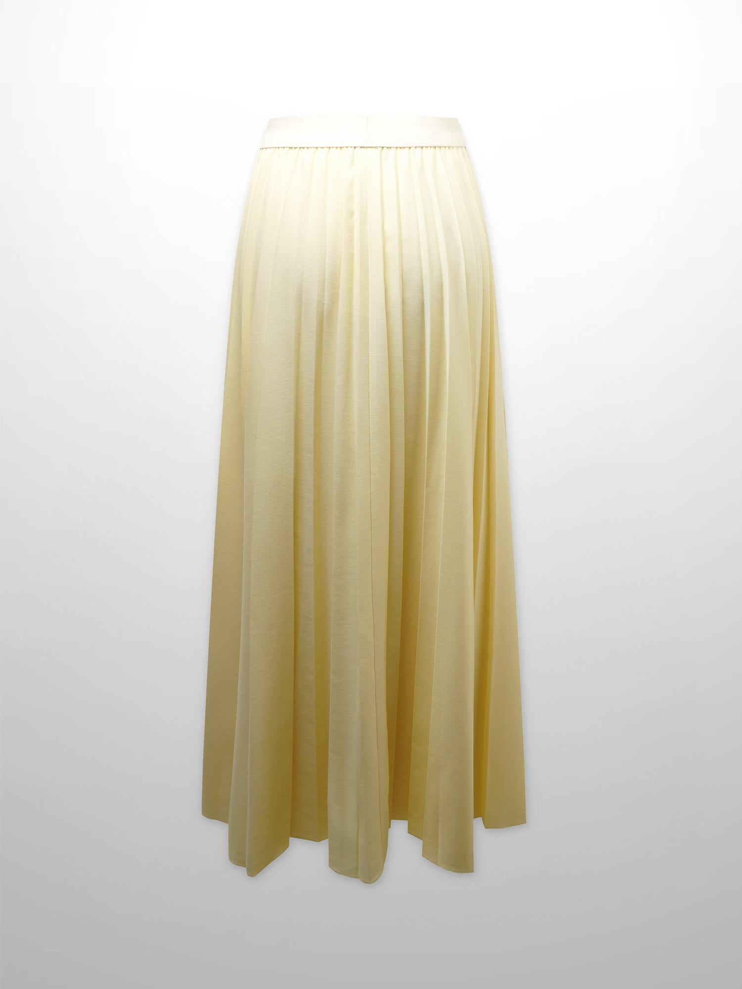 PLEATED SKIRT 35"-PALE YELLOW