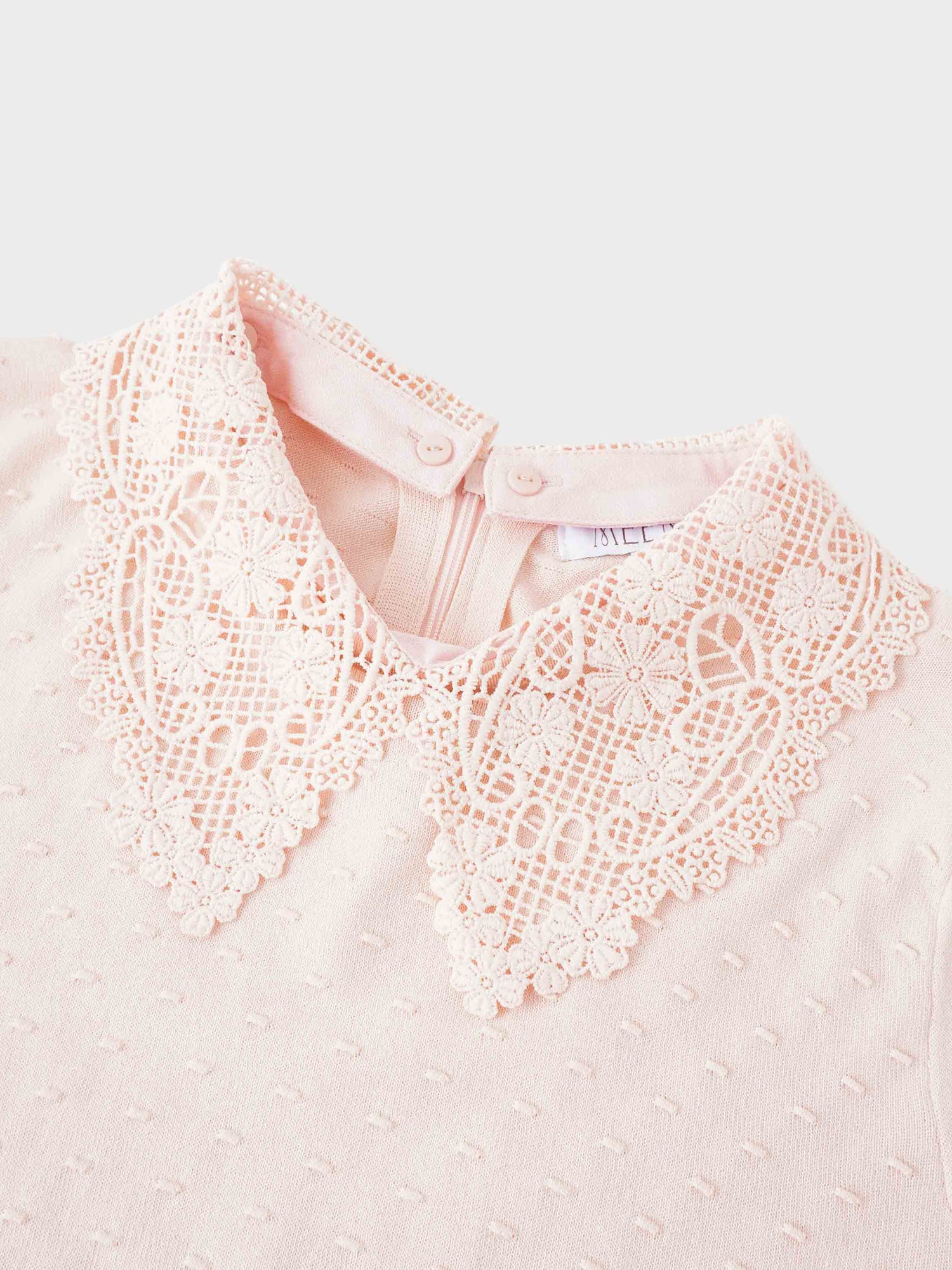 Crew Neck Pebbled Sweater-Pink