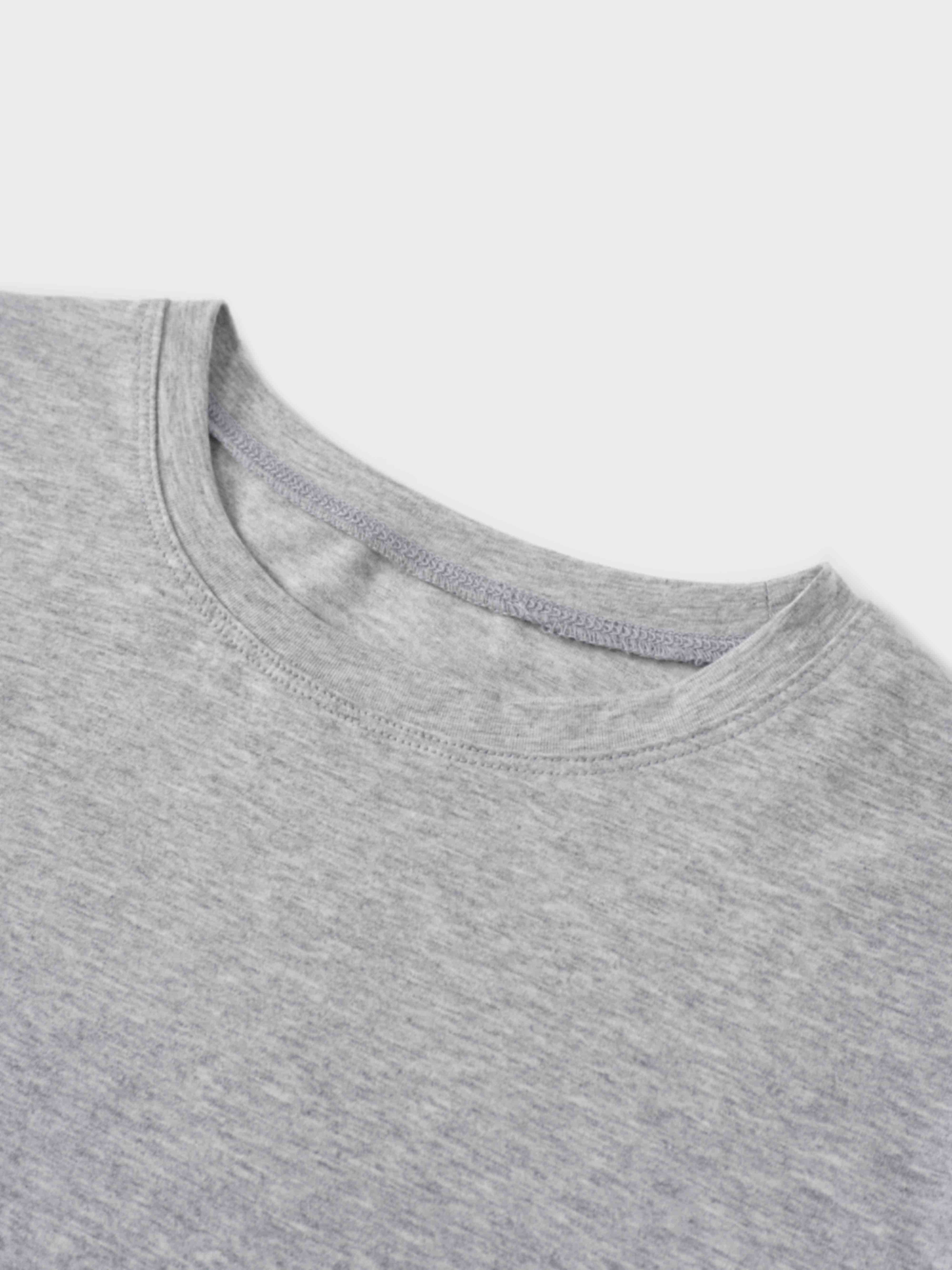 Side Tie T-Shirt-Heathered Grey