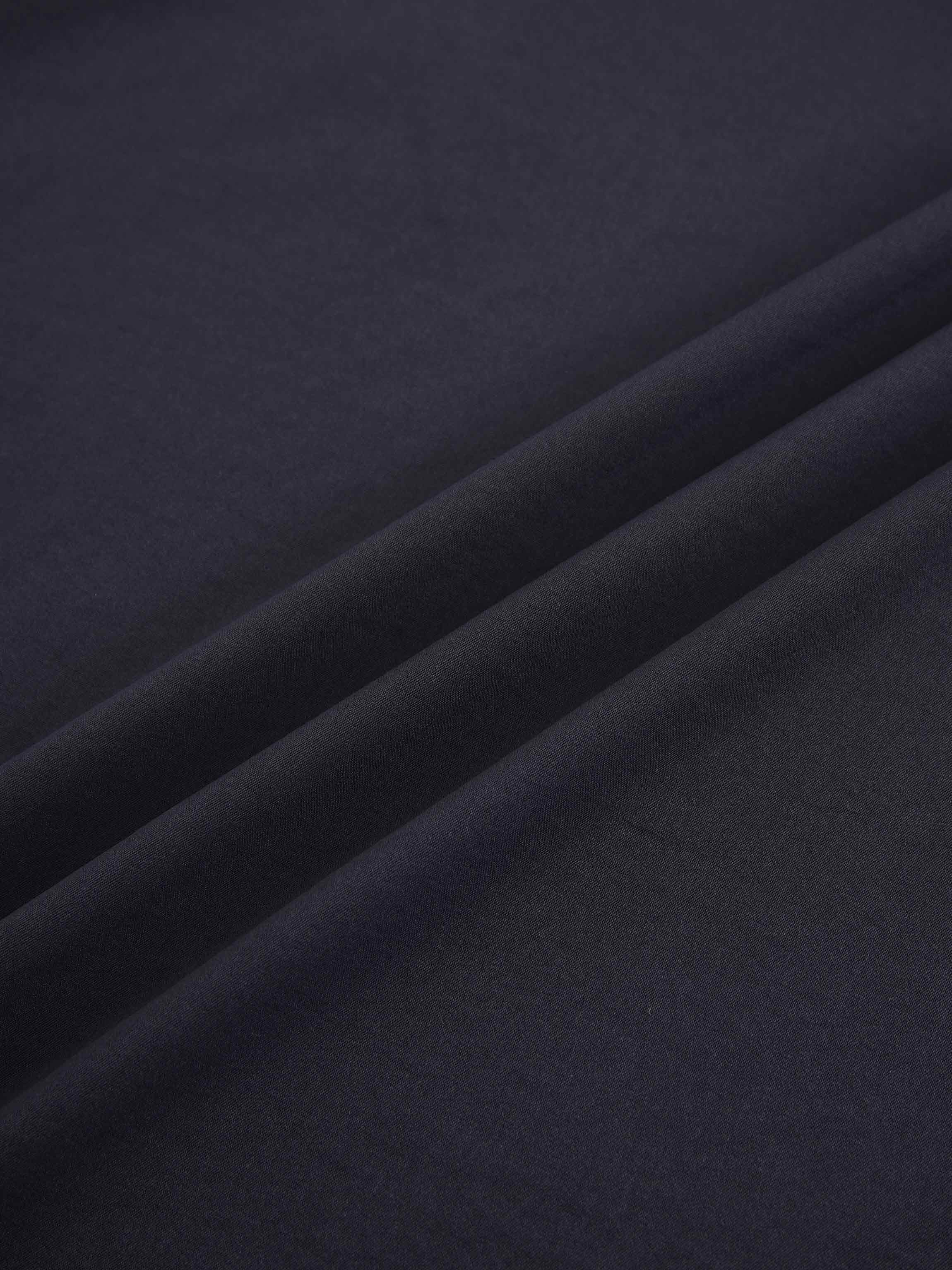 Elastic Waist Ruffle Skirt-Navy
