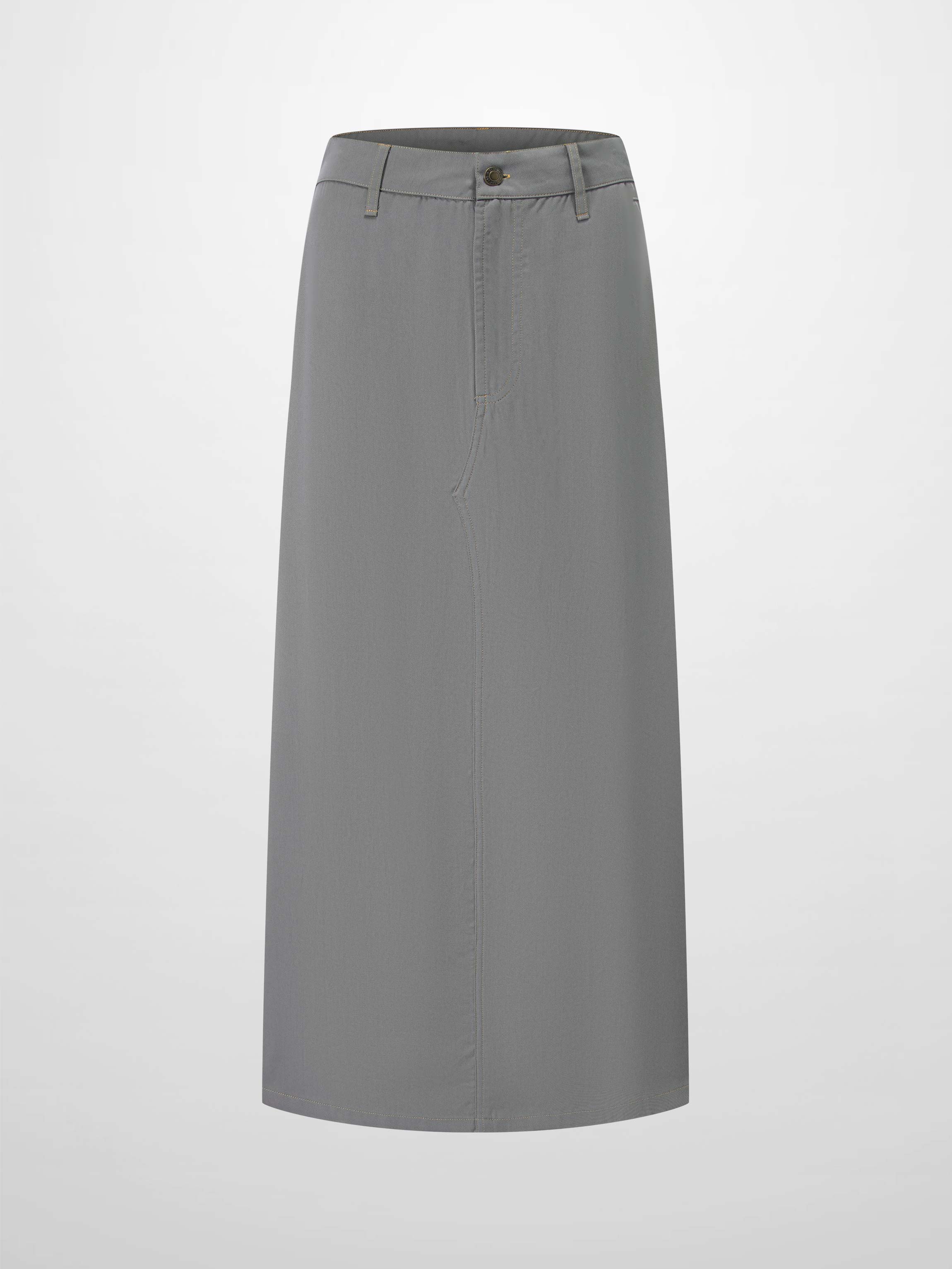Lightweight A-Line Skirt-Grey