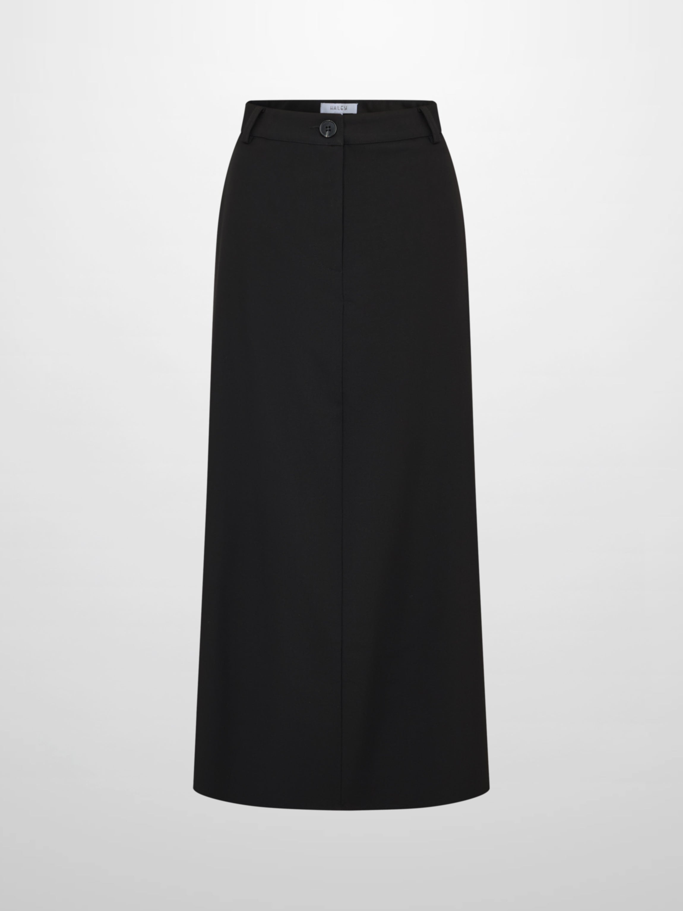 Pleat Back Skirt - Black