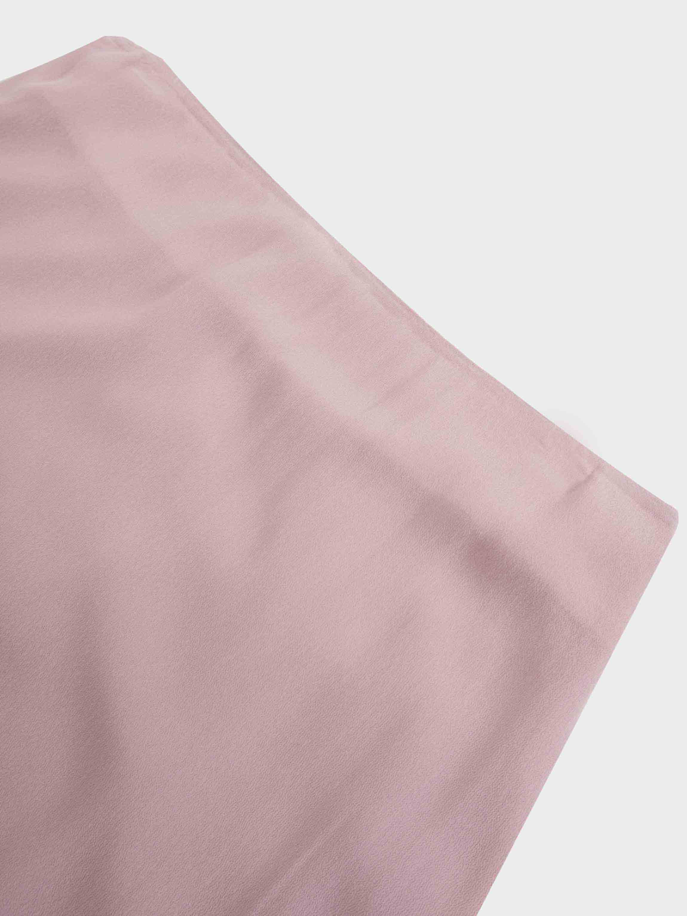 Curved Hem Maxi Skirt-Mauve