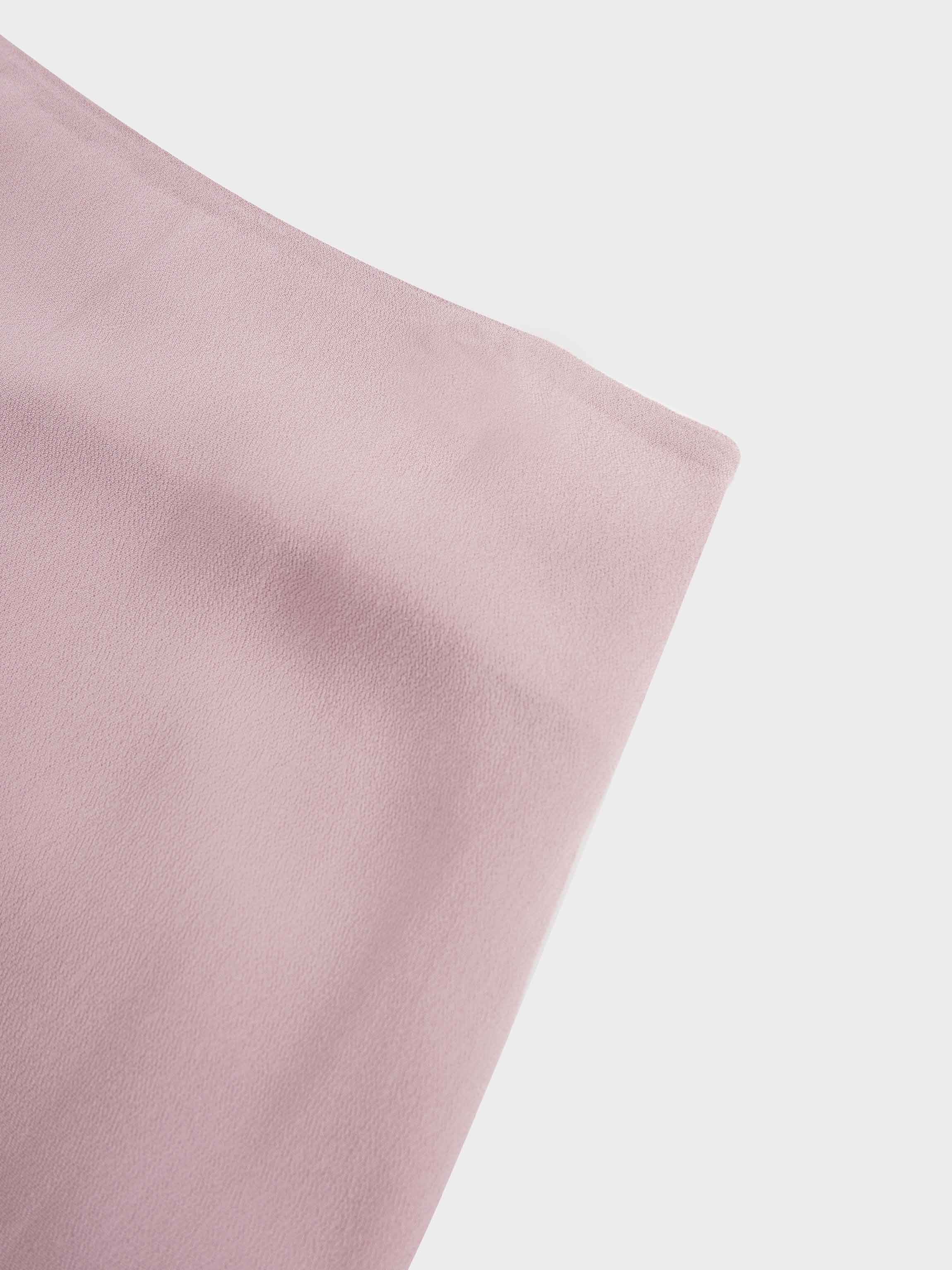 Curved Hem Maxi Skirt-Mauve