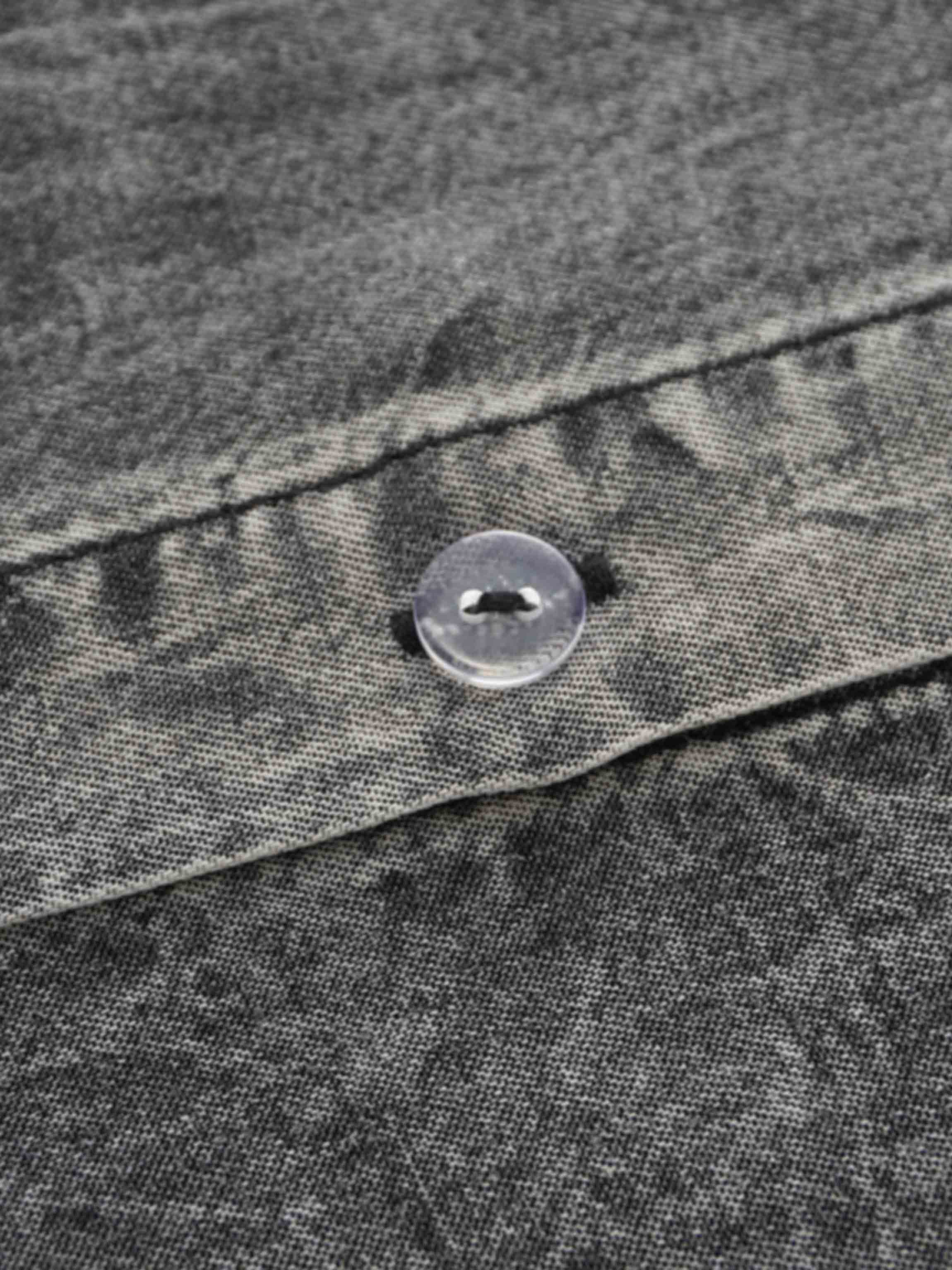 Denim Button Down Blouse-Washed Black