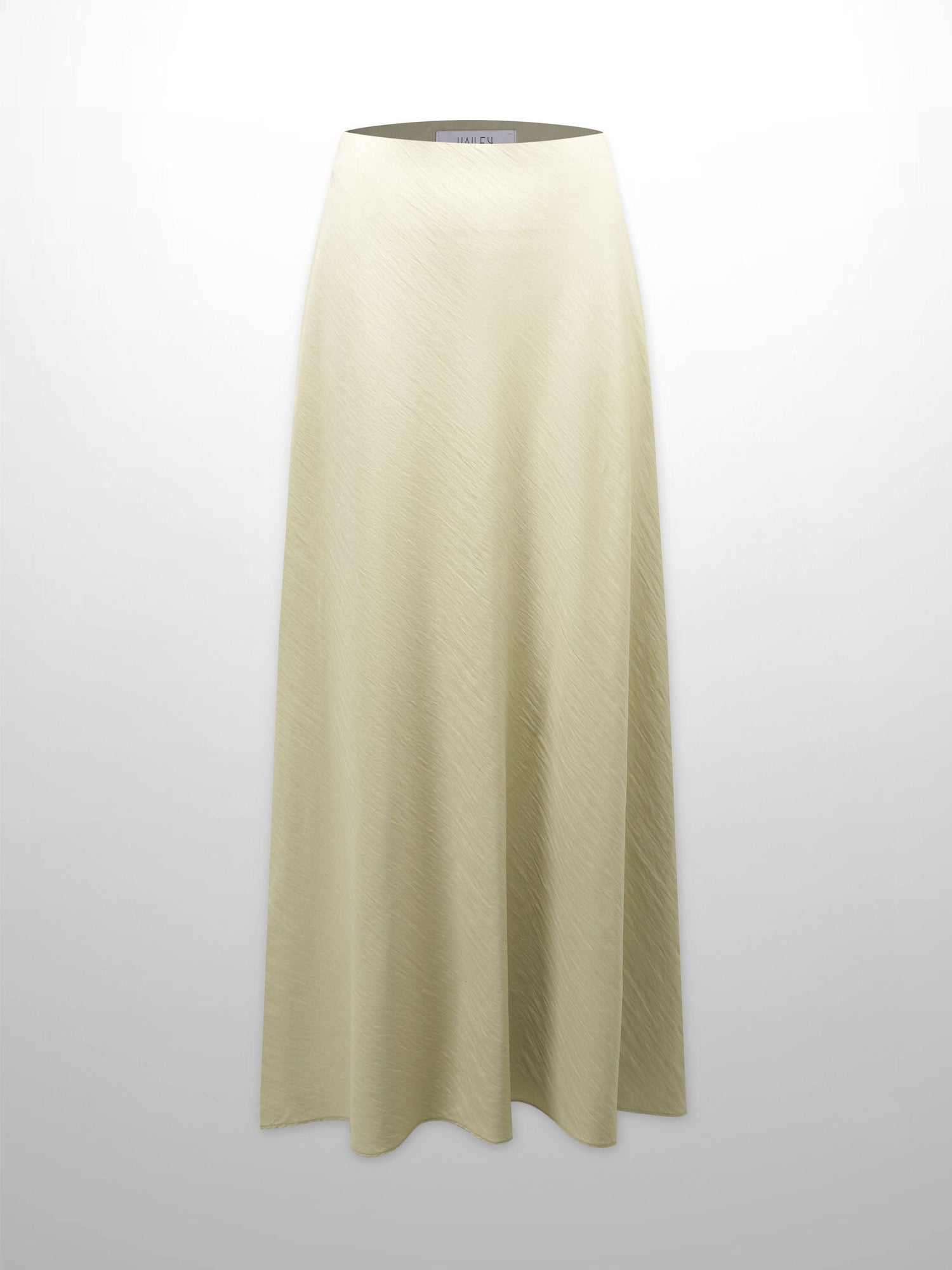 Crinkle Cotton Skirt 37"-Tan