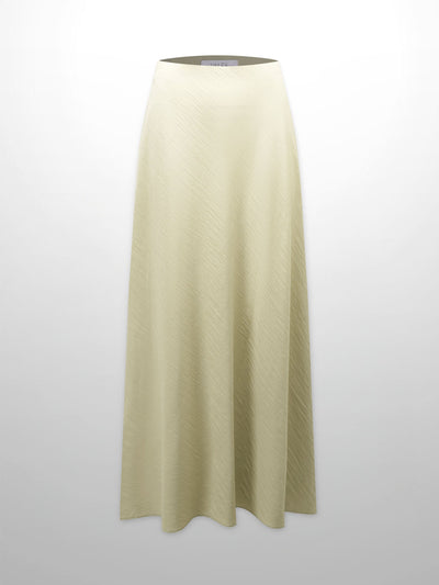 Crinkle Skirt 37"-Tan