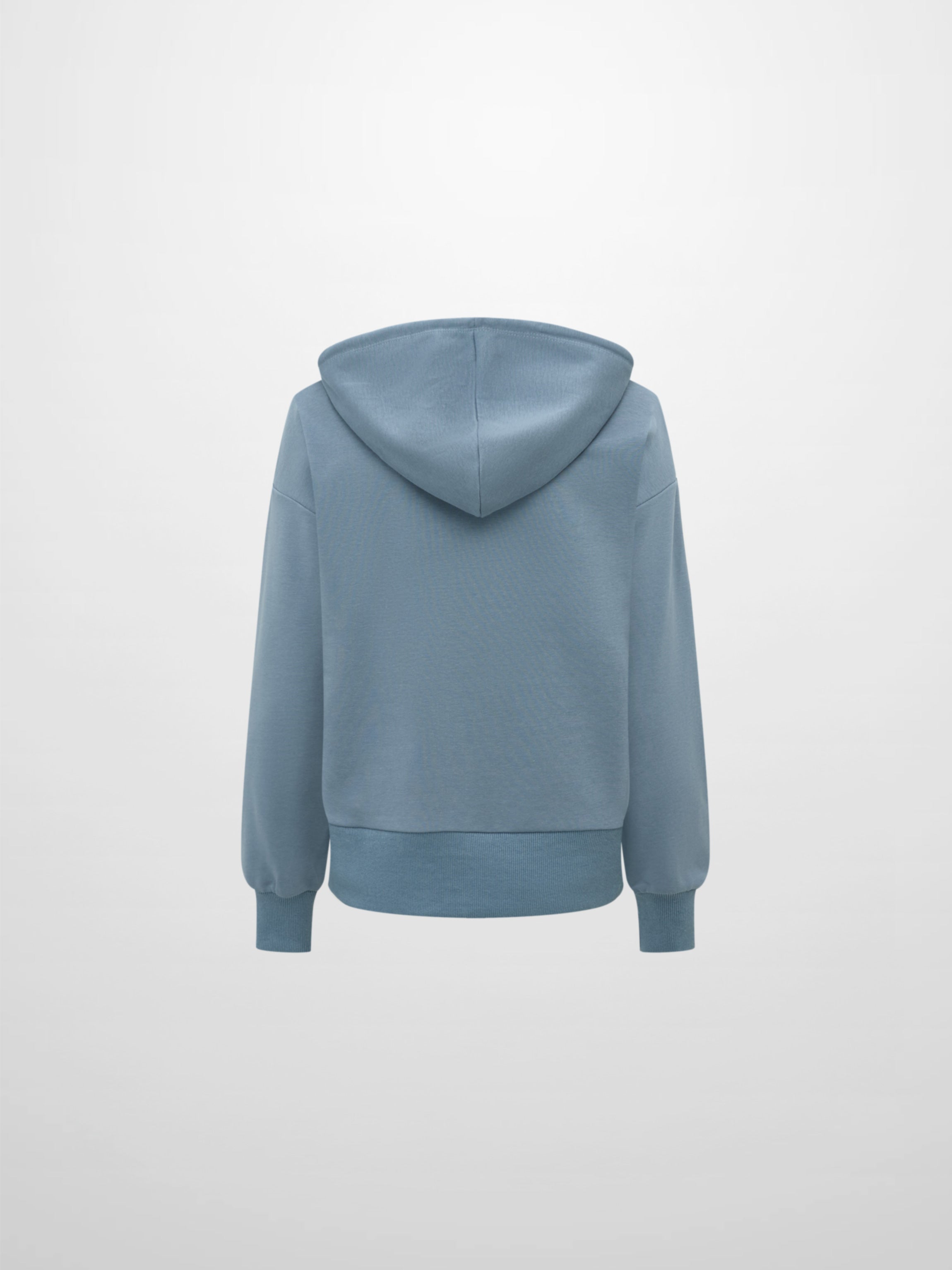 Lightweight Zip Up Hoodie - Denim Blue