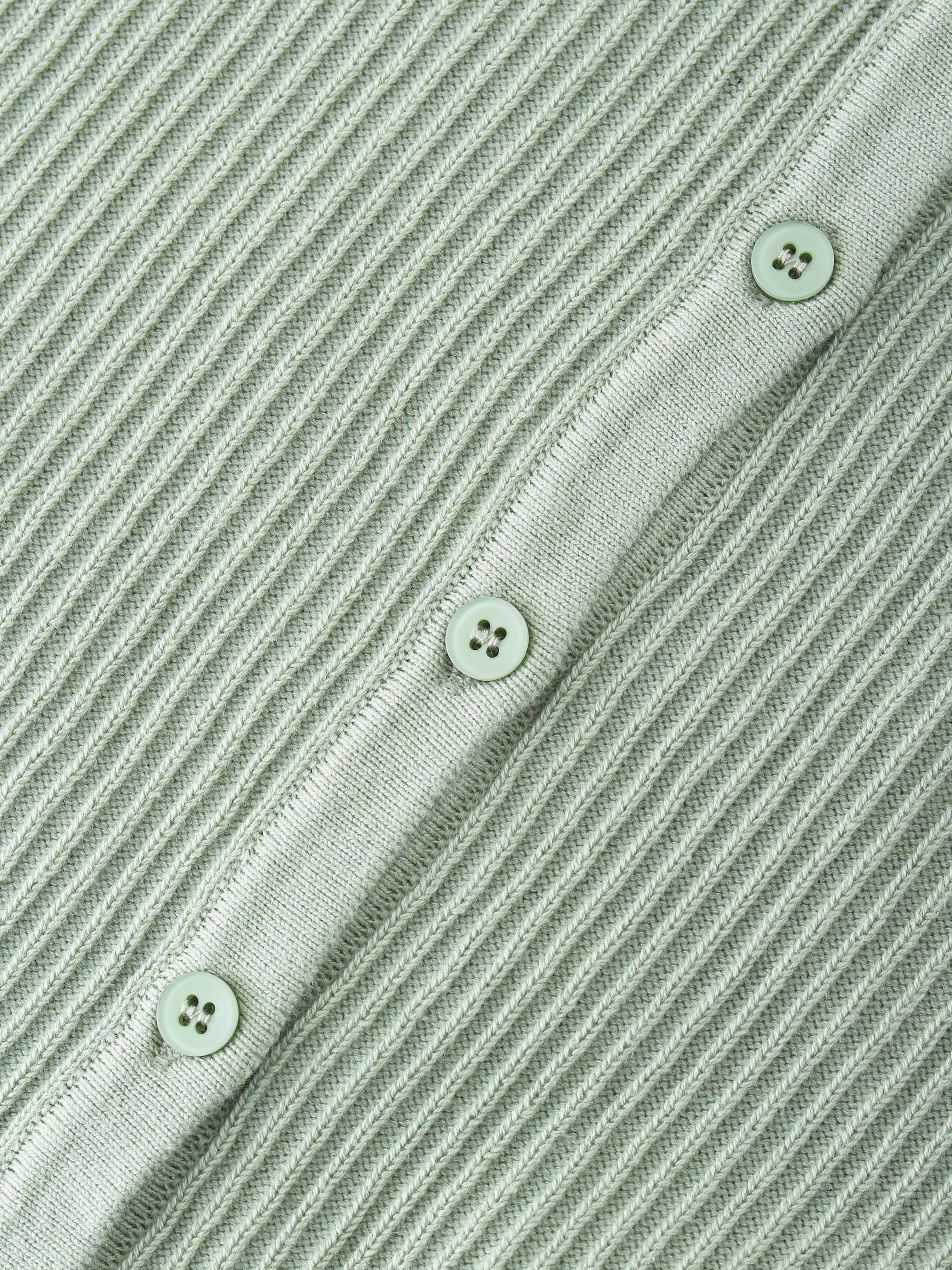 Ribbed Knit Cardigan-Seafoam