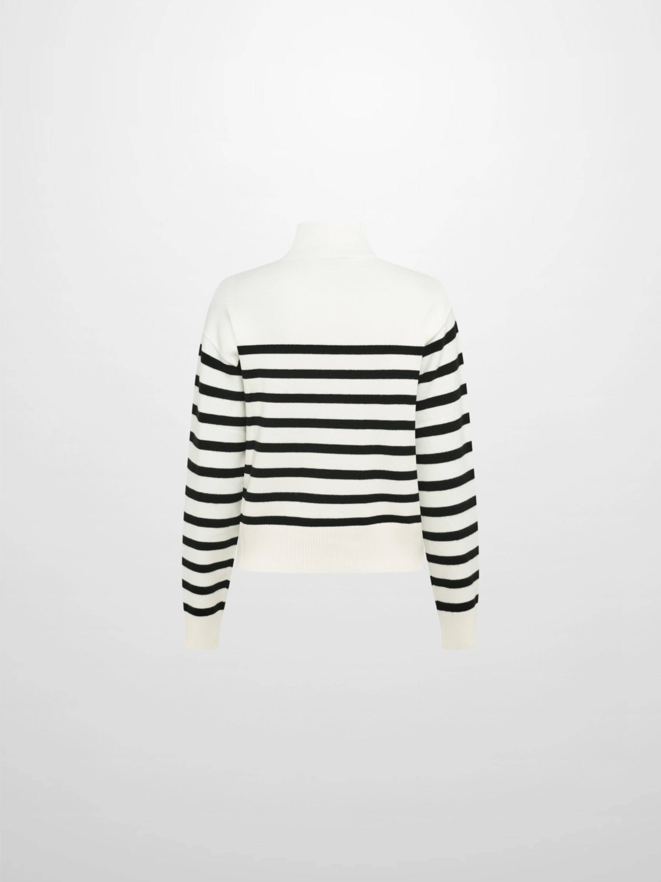 Nautical Stripe Sweater - White/Black