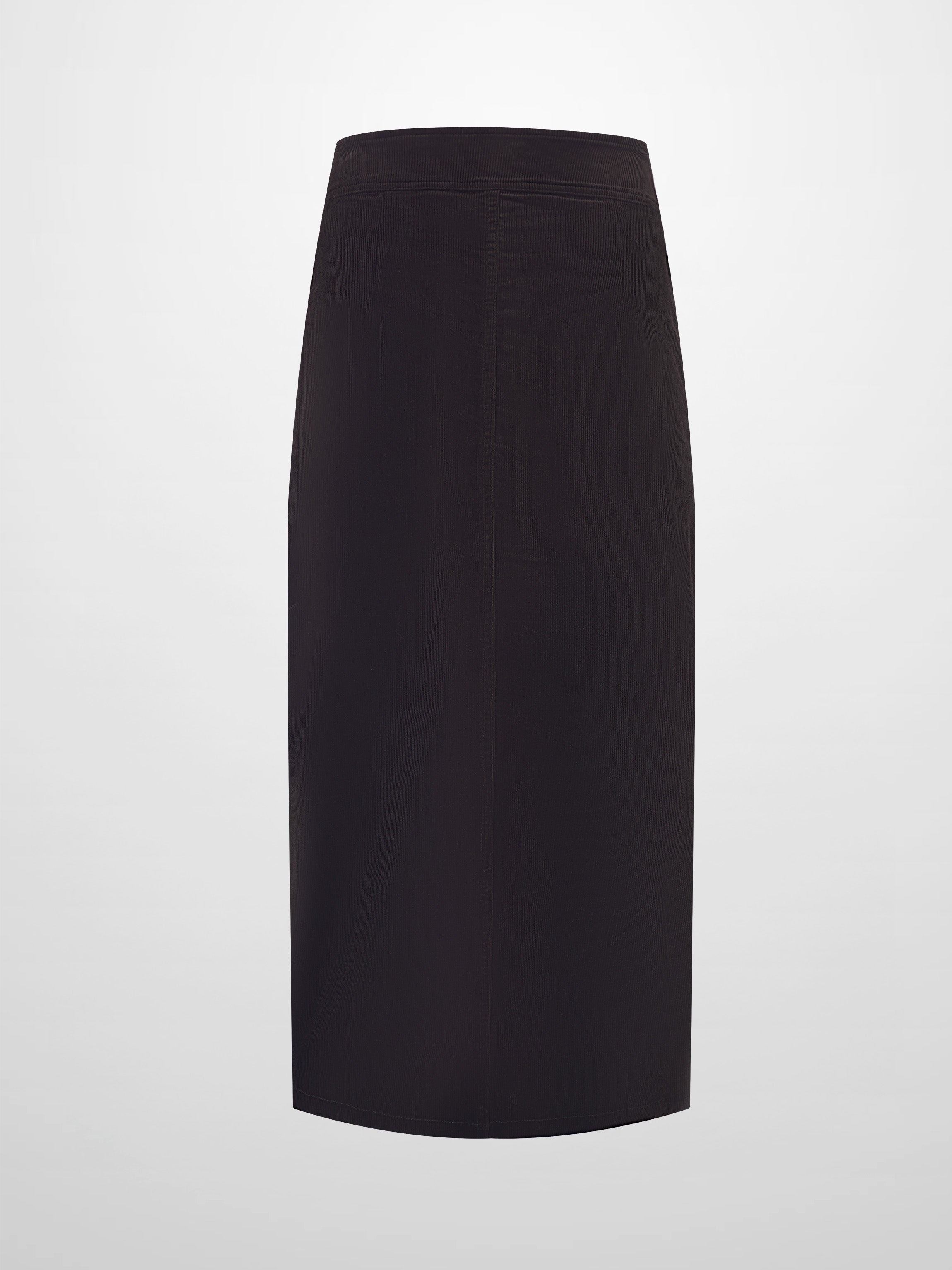 Snap Down Corduroy Skirt - Cement