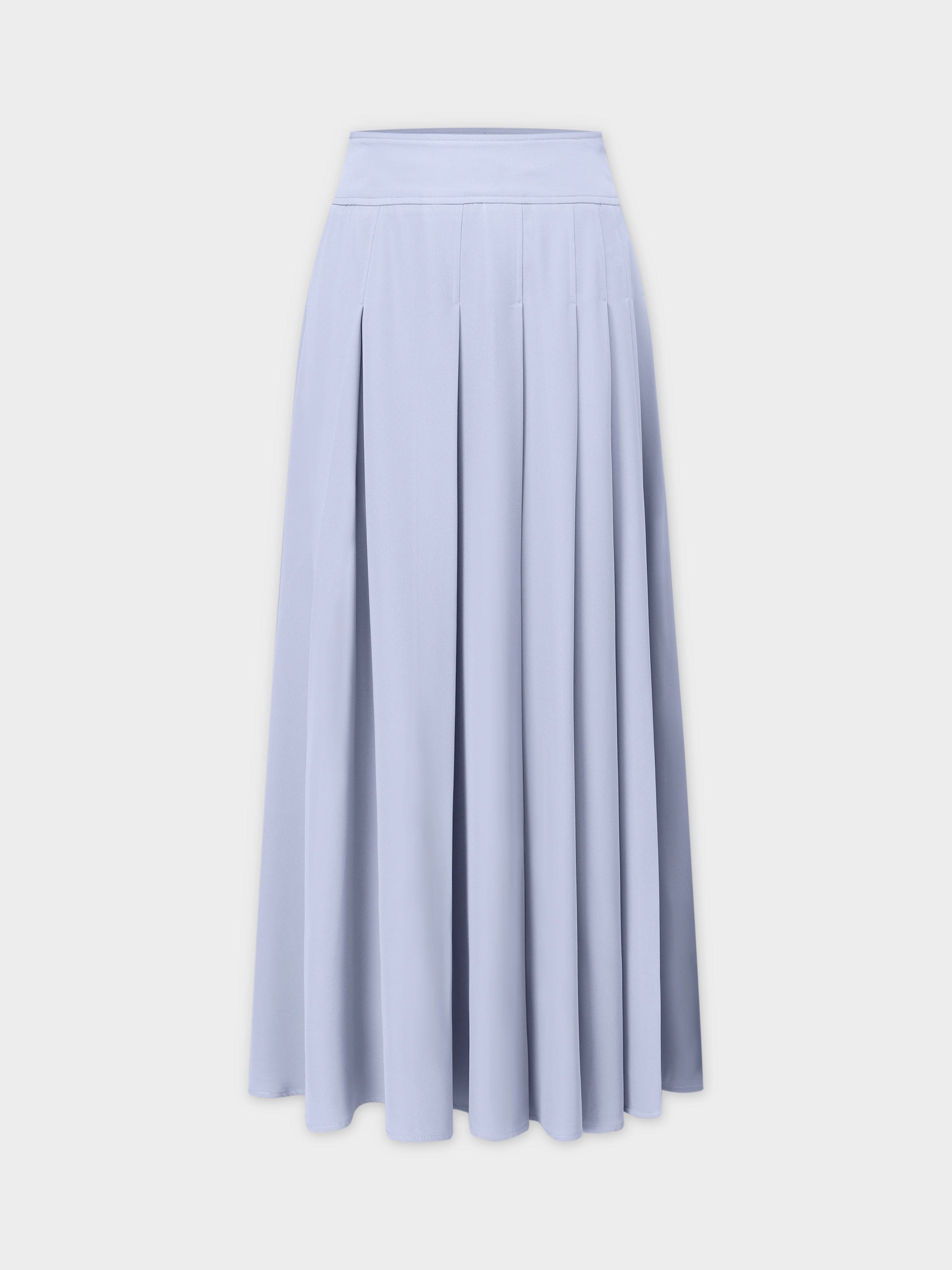 Pale blue pleated skirt best sale