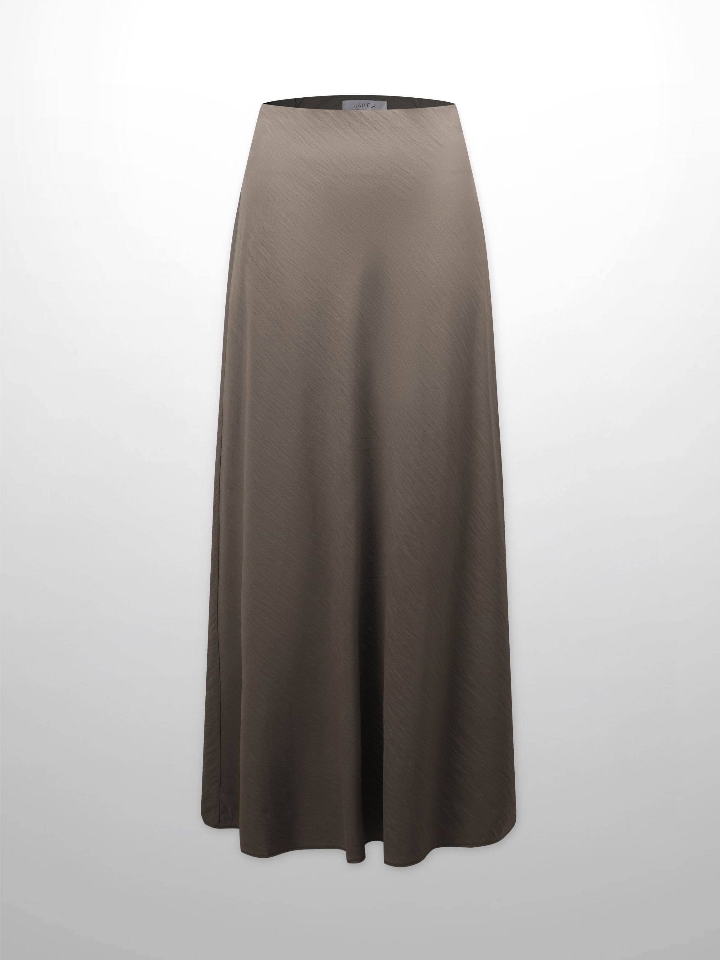 Crinkle Skirt 37"-Brown