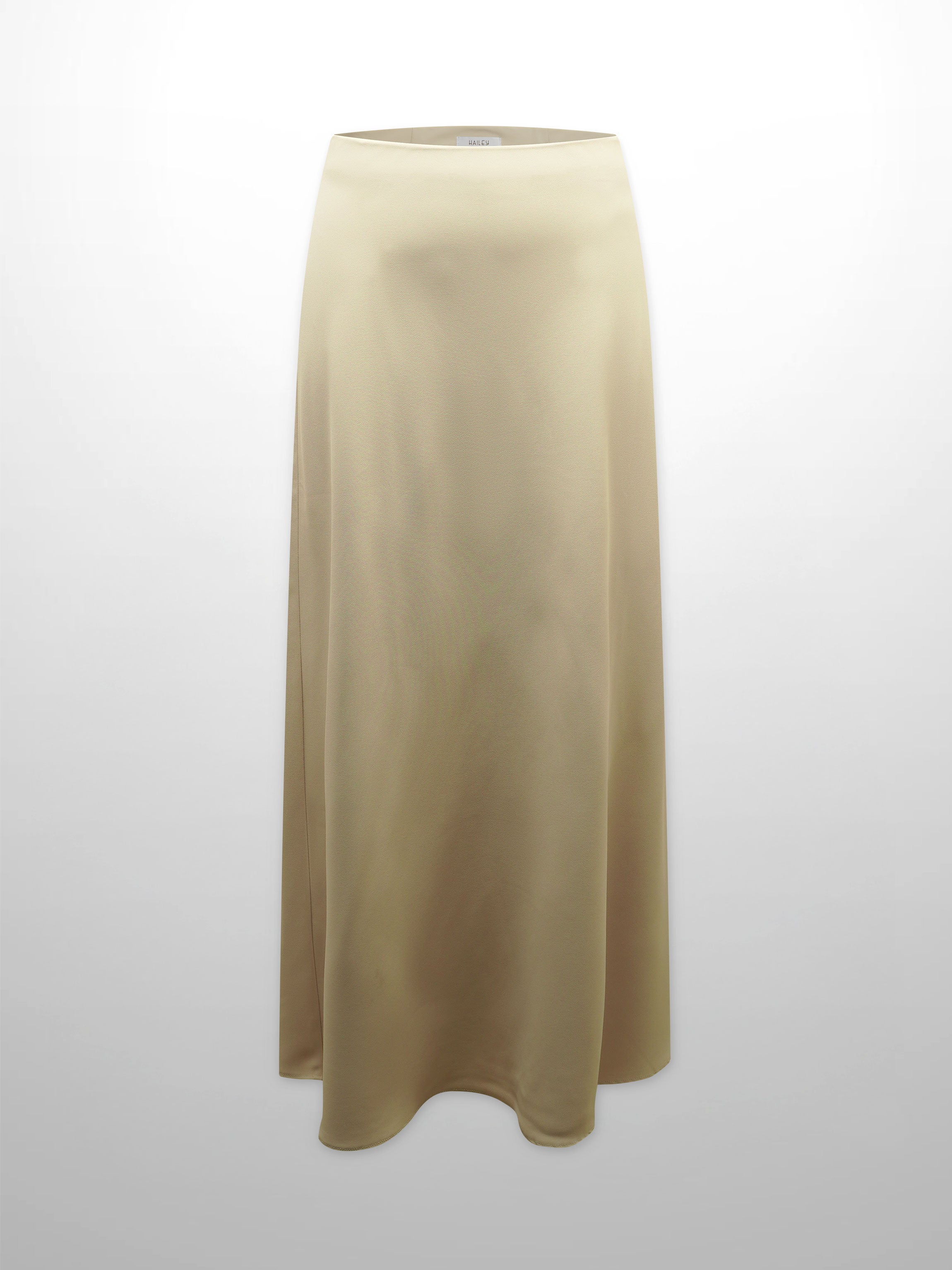 Crepe Slip Skirt-Tan