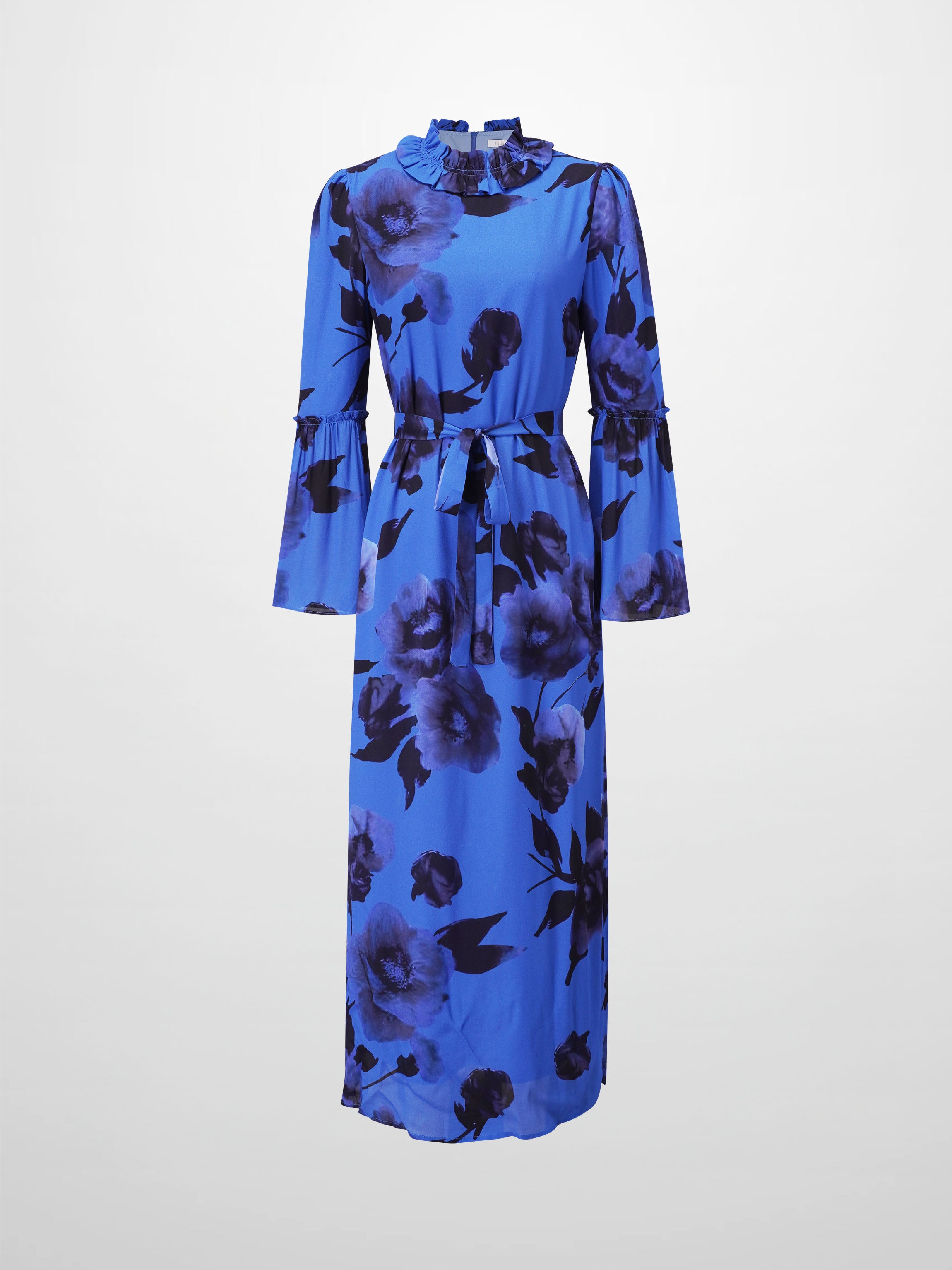 Shift Maxi Dress-Cobalt Blue
