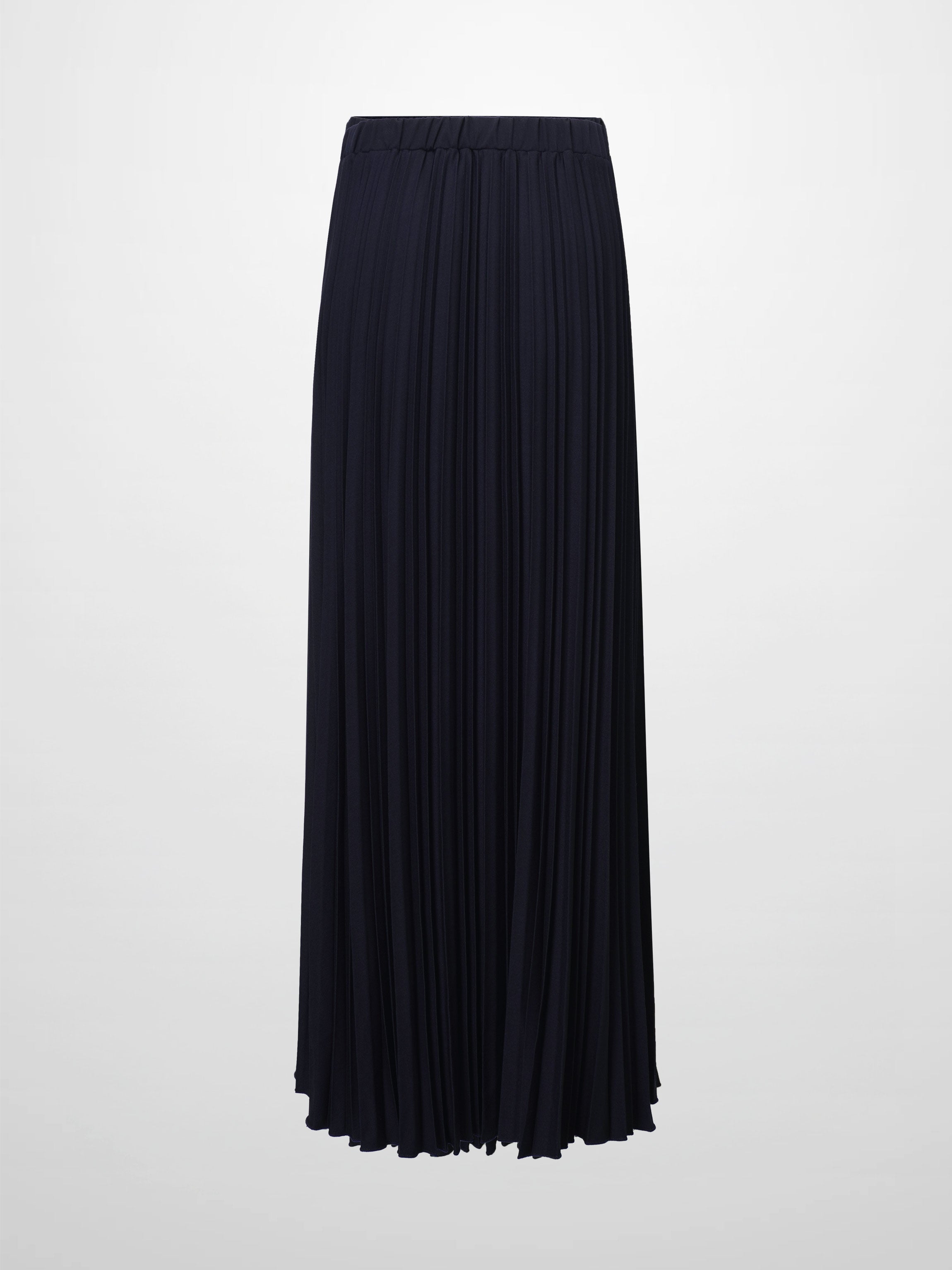 Mix Pleat Skirt-Navy