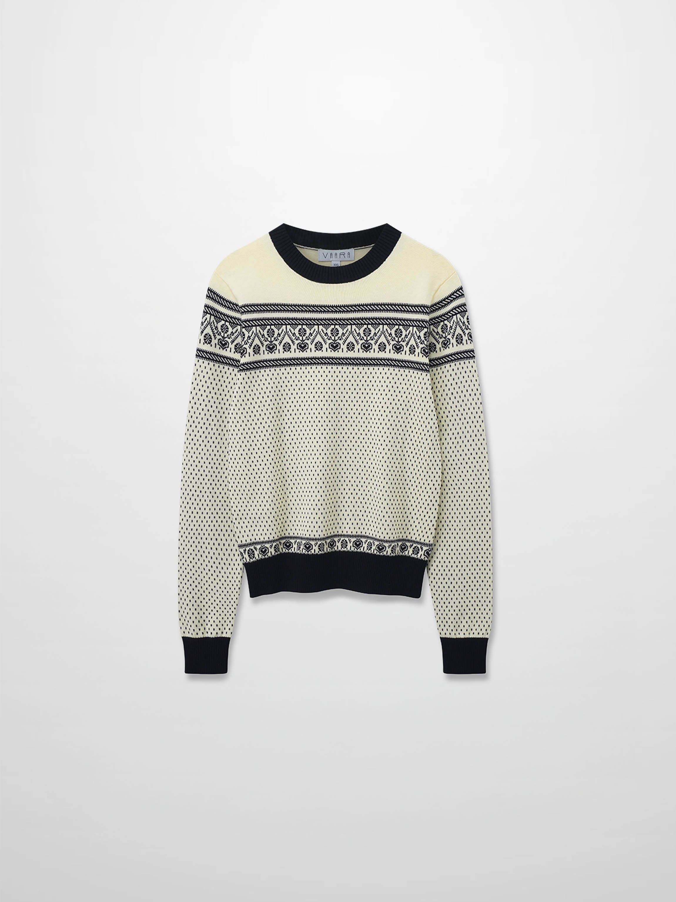 Designed Sweater-Black Combo Print