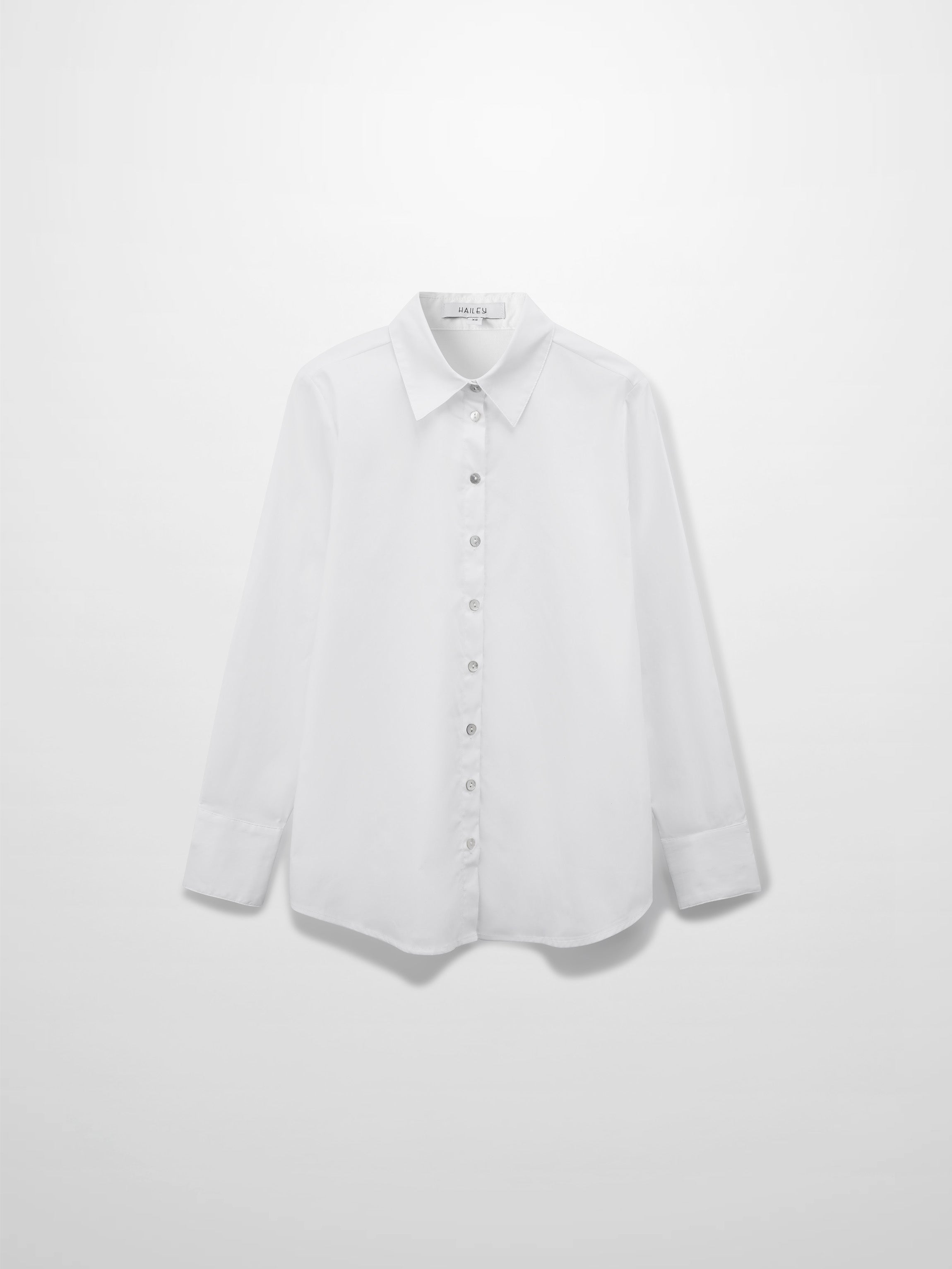 Cotton Button Down Blouse-White