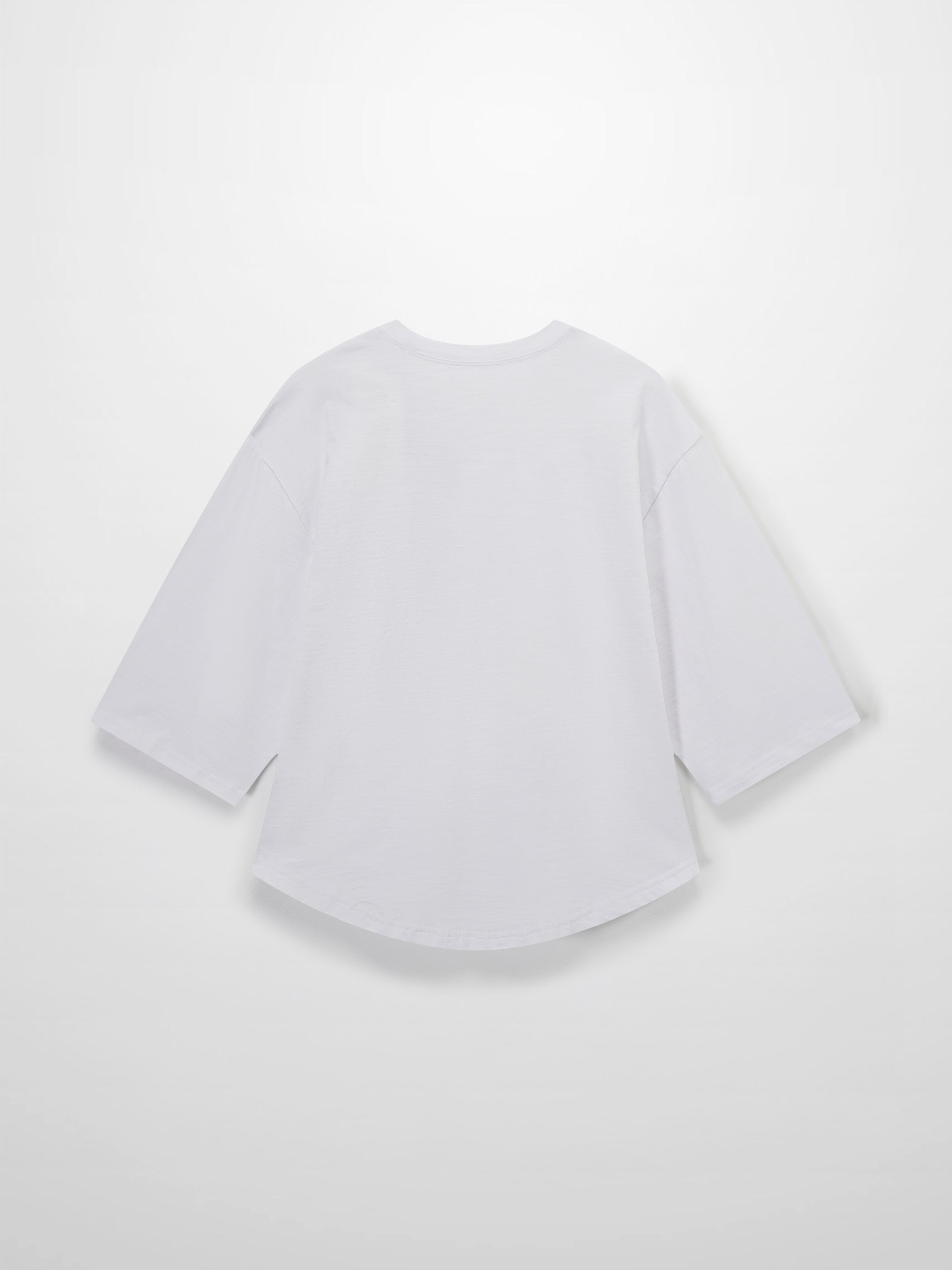 Floral Motif Oversized Tee-Blue